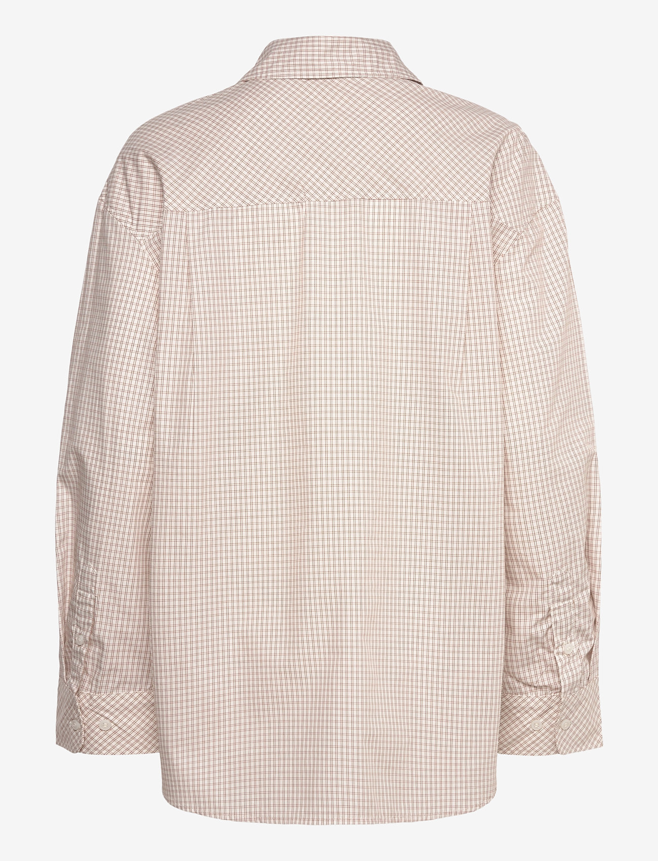 Monki - Long-Sleeved Oversized Poplin Shirt - langærmede skjorter - white light - 1