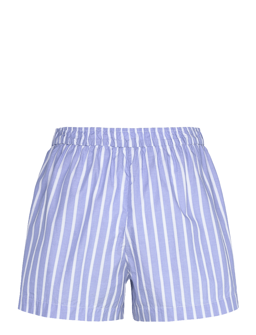 Monki - Relaxed Cotton Boxer Shorts - rennot shortsit - blue medium - 1
