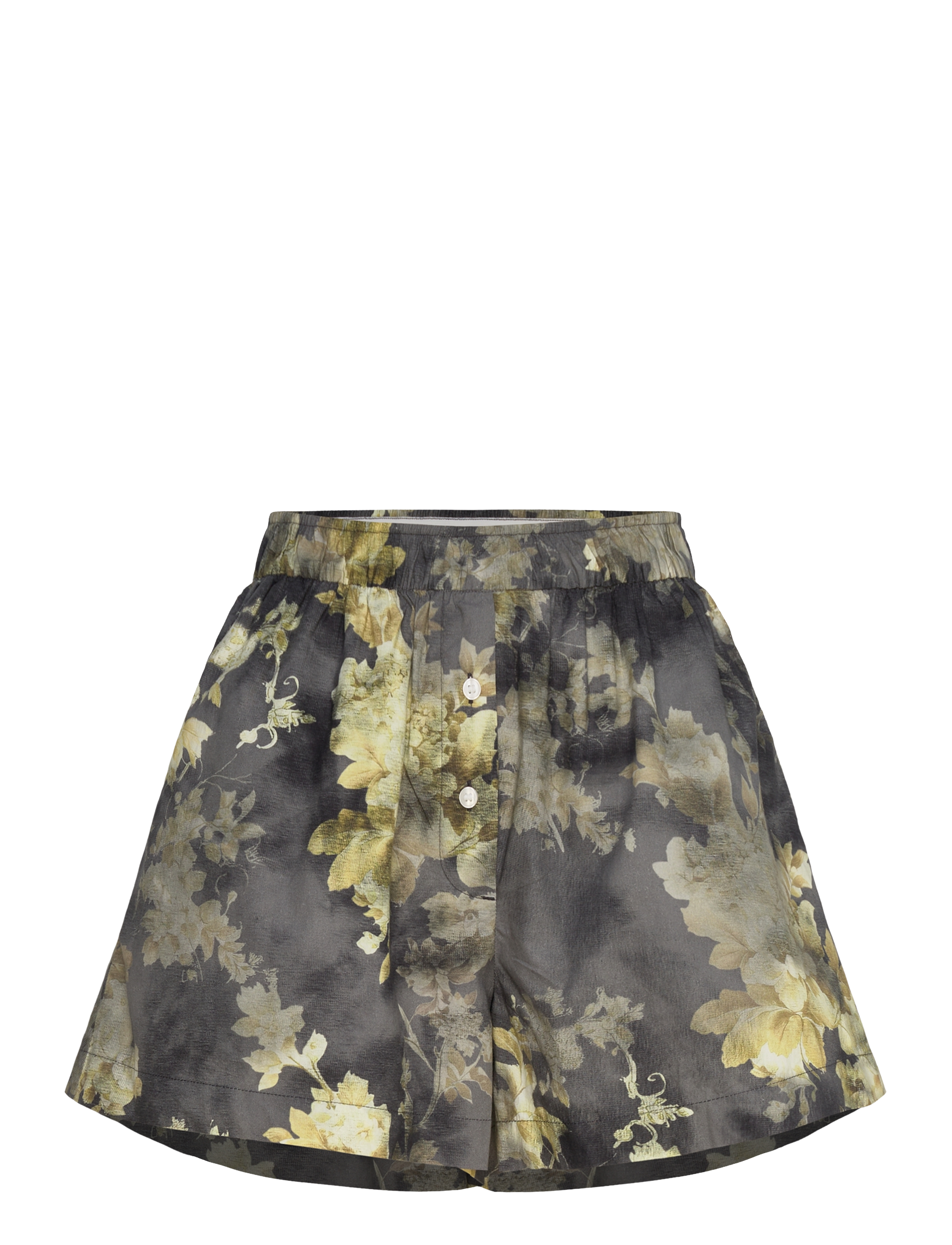 Monki Relaxed Cotton Boxer Shorts, XXS, Grün - Casual Frauen