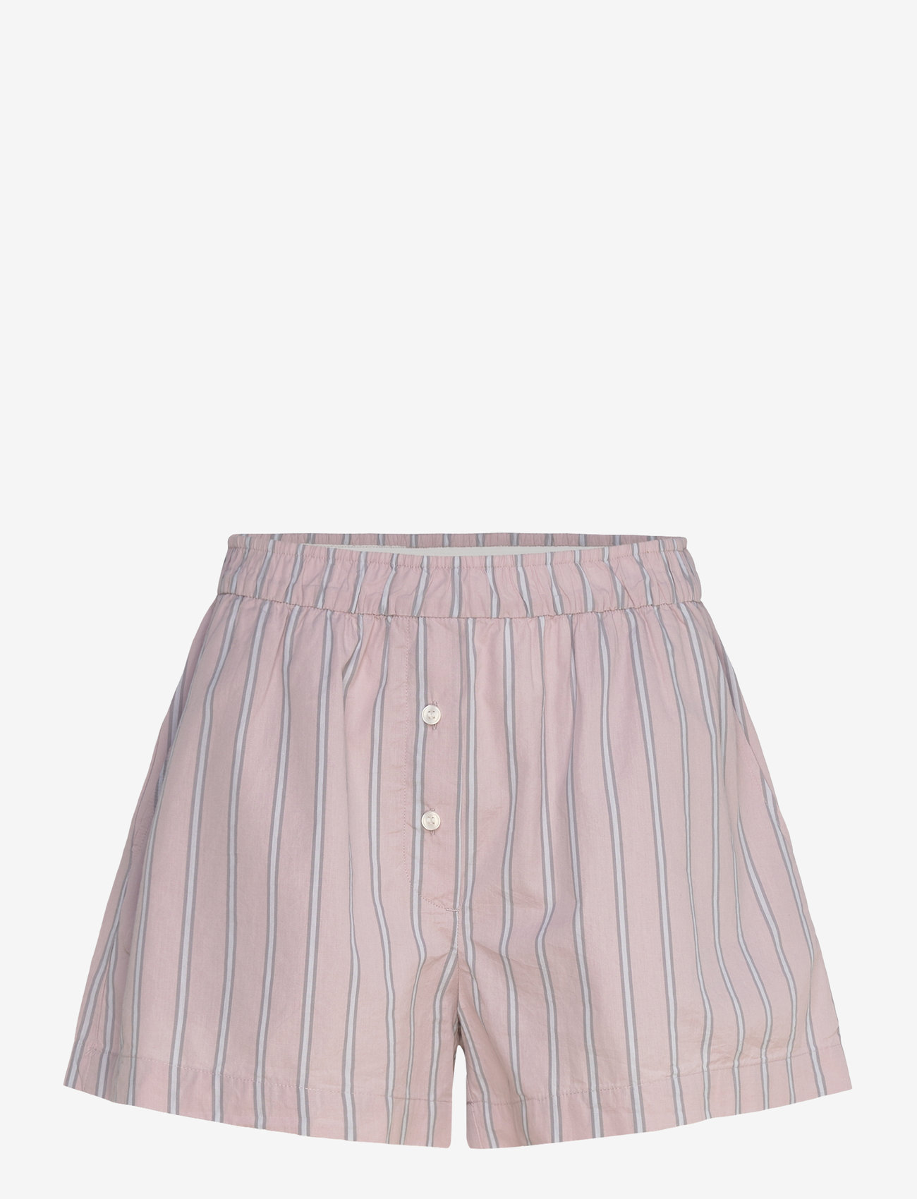 Monki - Relaxed Cotton Boxer Shorts - casual shorts - pink dusty light - 0
