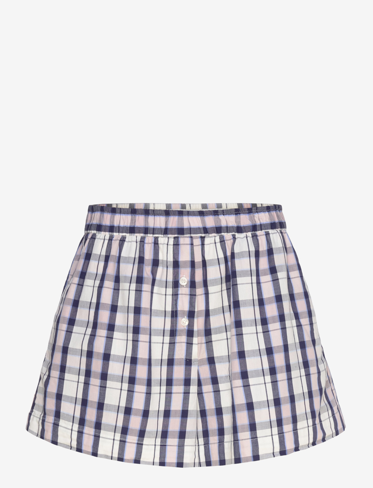 Monki - Relaxed Cotton Boxer Shorts - casual shorts - white light - 0