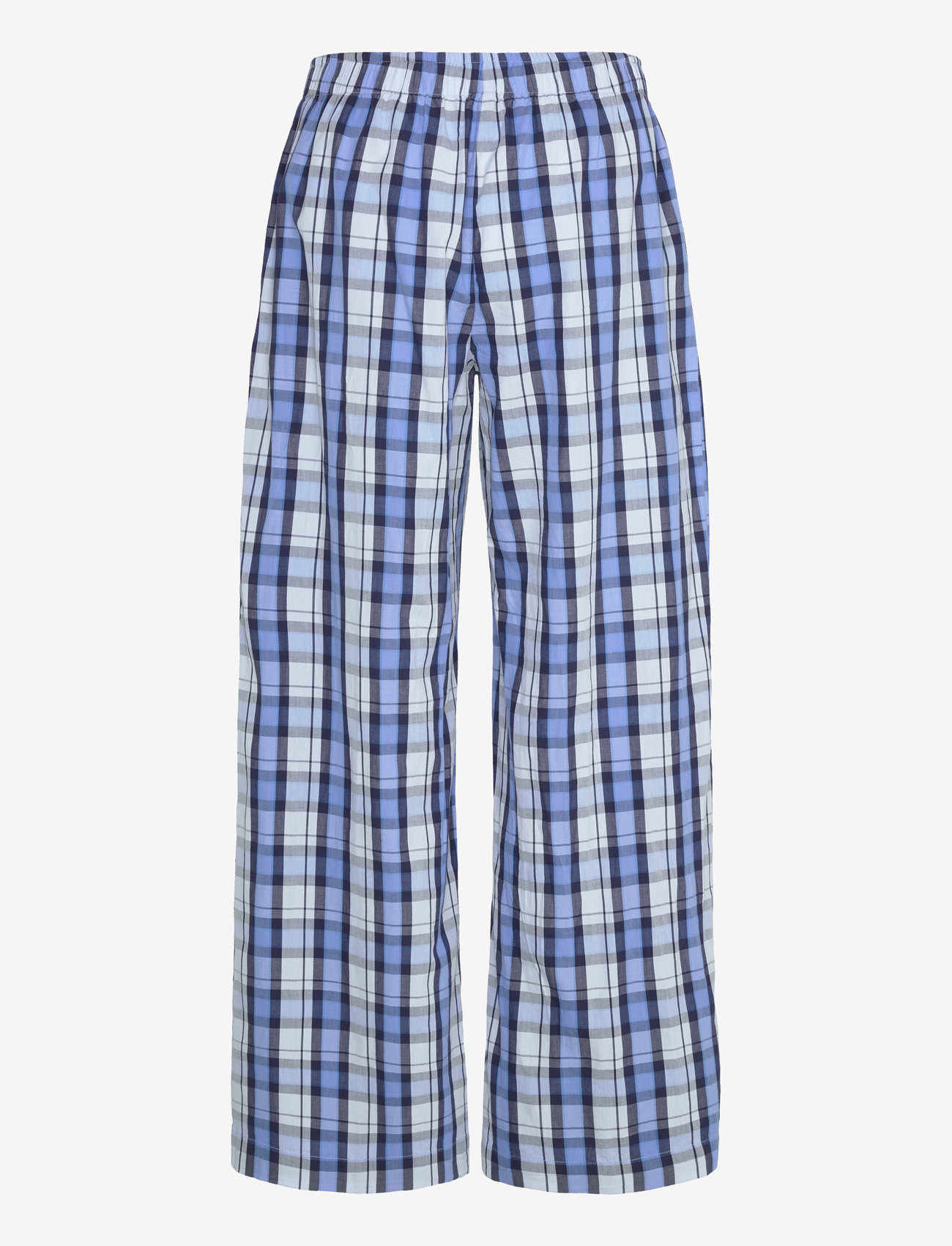 Monki - Wide-Leg Cotton Twill Trousers - wide leg trousers - blue light - 1