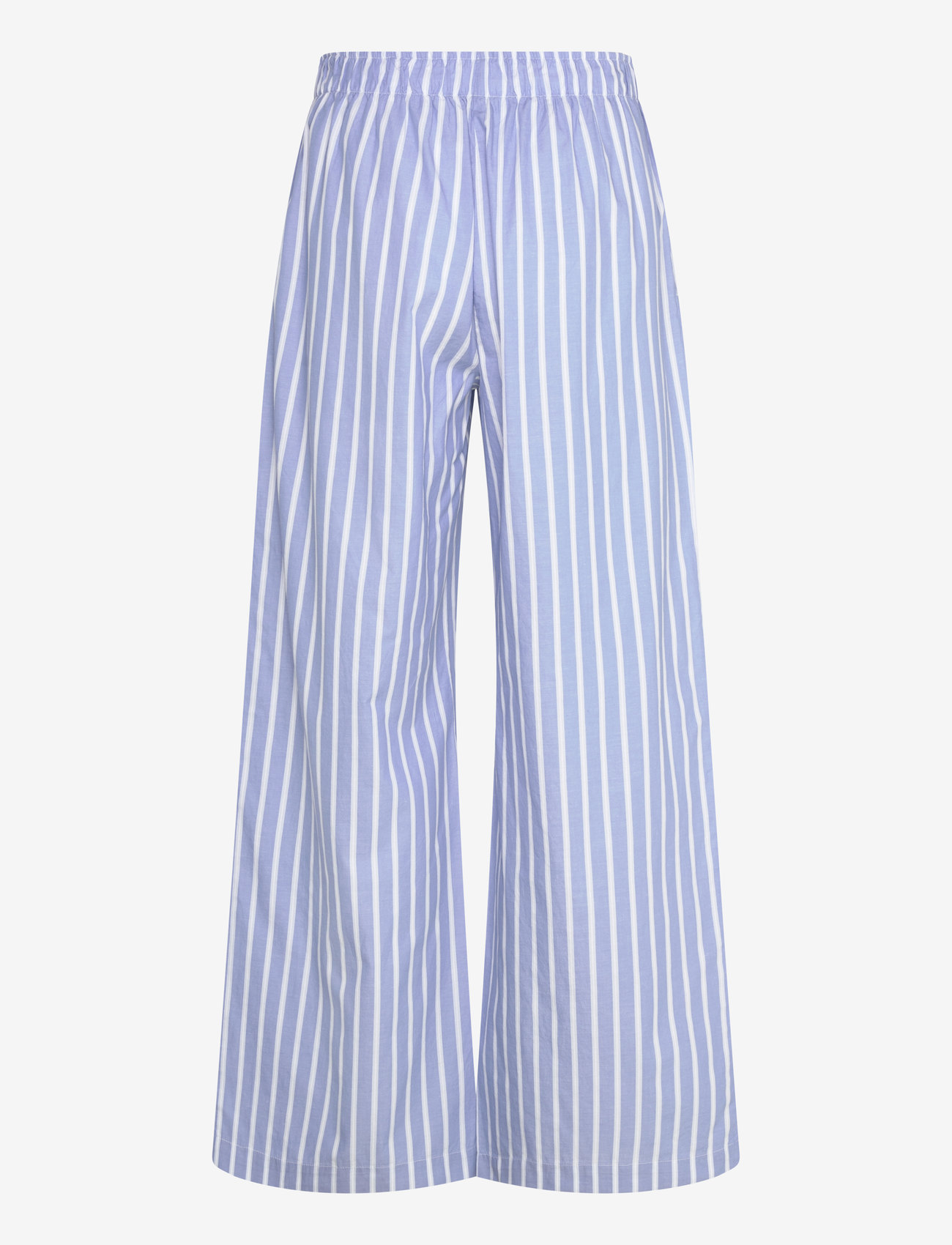 Monki - Wide-Leg Cotton Twill Trousers - hosen mit weitem bein - blue medium - 1