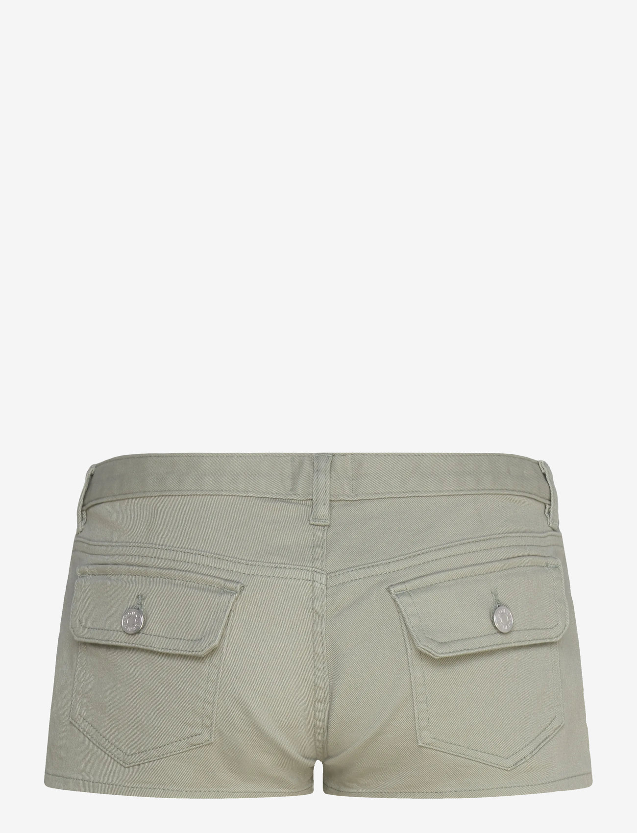 Monki - Mini shorts - jorts - khaki green medium dusty - 1