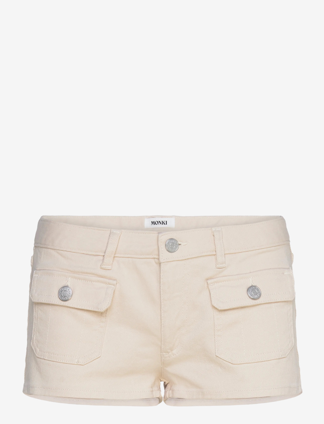 Monki - Mini shorts - jeansshorts - beige dusty light - 0