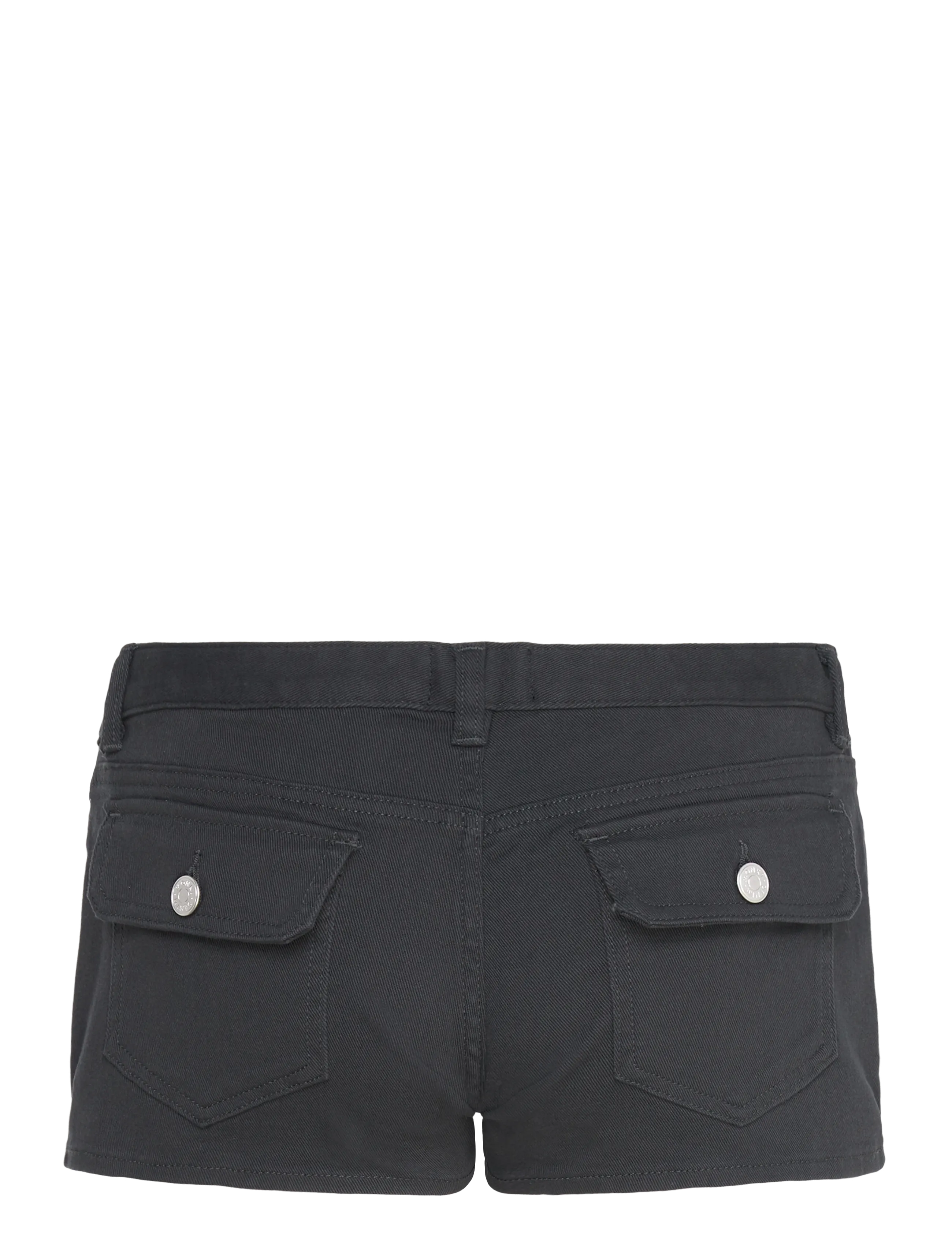 Monki - Mini shorts - jorts - black dark - 1