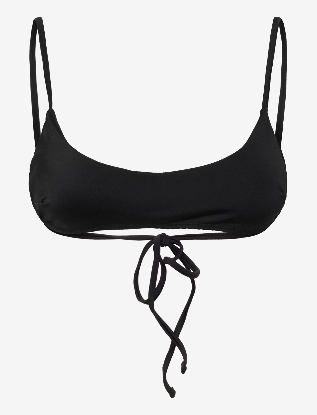 Monki - Scoop Neck Bikini Top - bandeaubikinier - black dark - 0