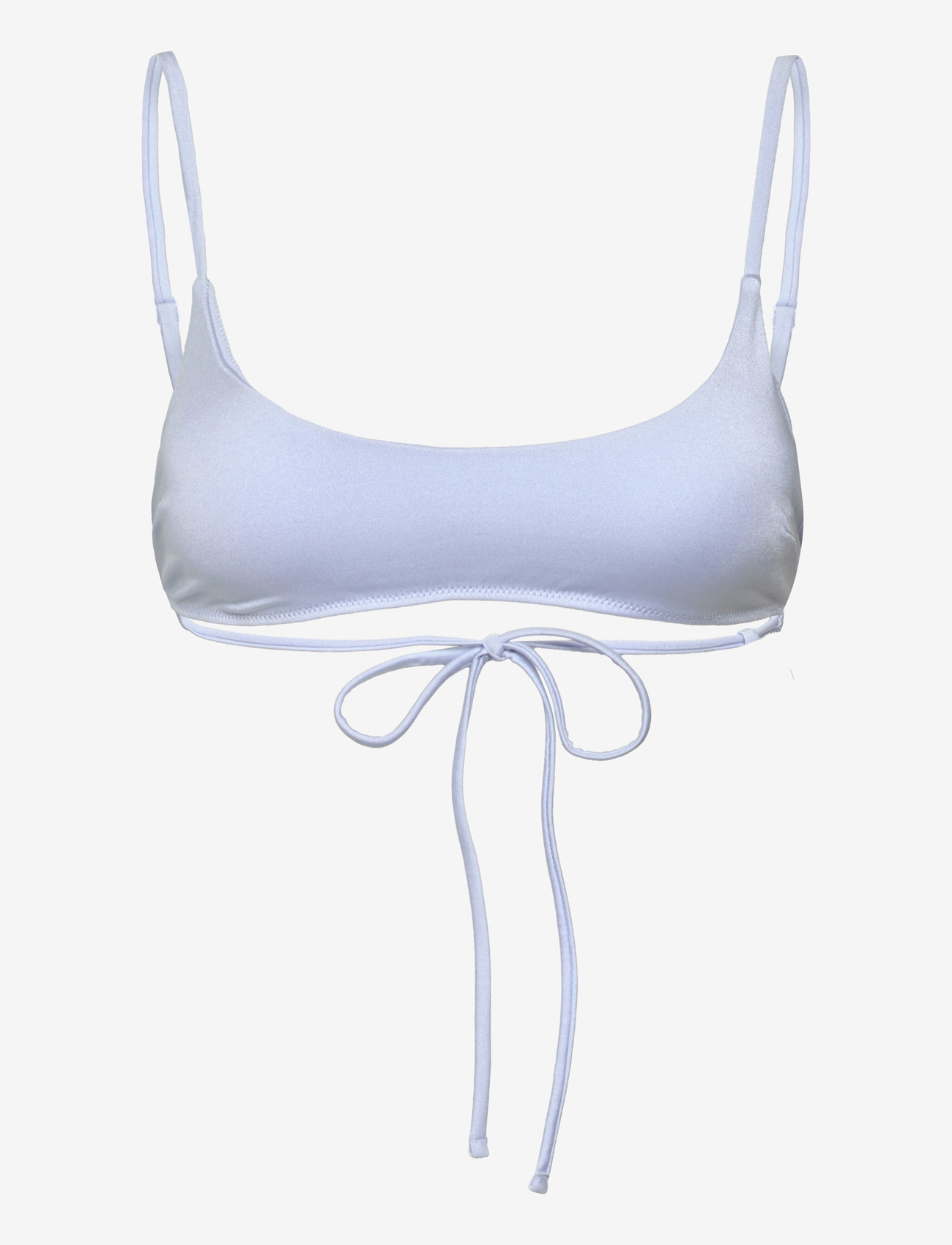 Monki - Scoop Neck Bikini Top - bandeau-bikinis - blue light - 0