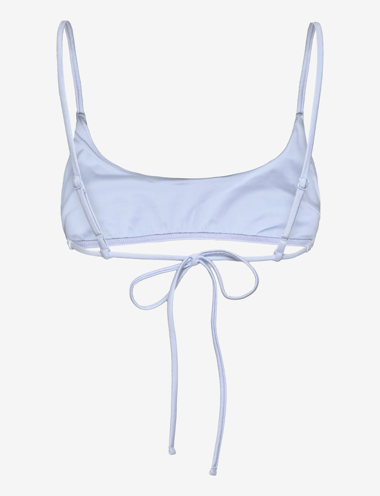 Monki - Scoop Neck Bikini Top - bandeau-bikinis - blue light - 1