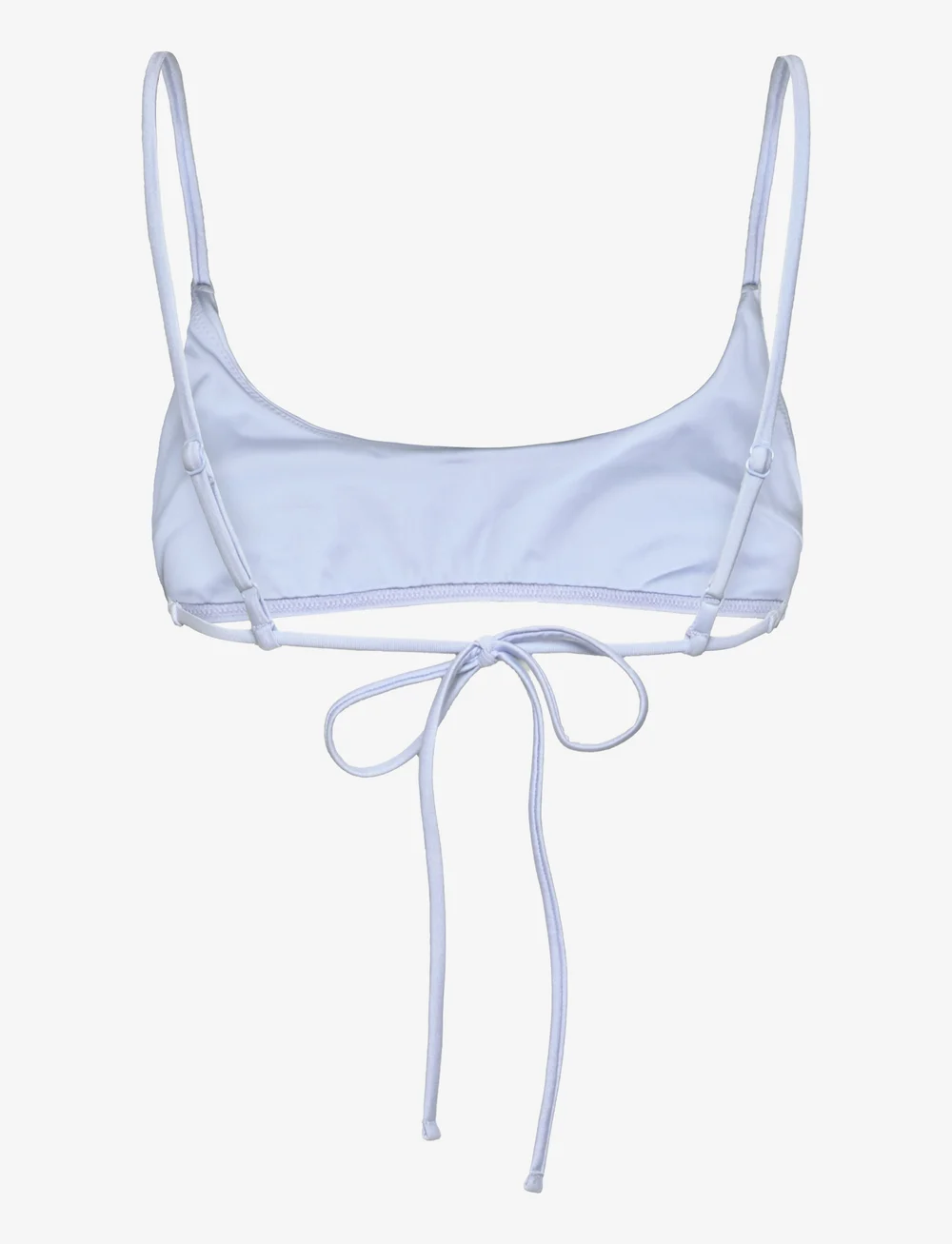 Monki - Scoop Neck Bikini Top - bandeau bikini augšiņa - blue light - 1
