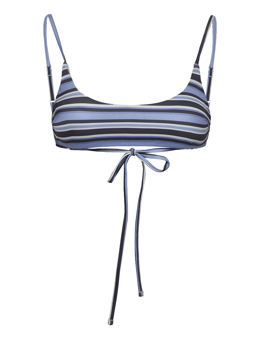 Monki - Bikini tie top - bandeau-bikiinid - blue medium - 0