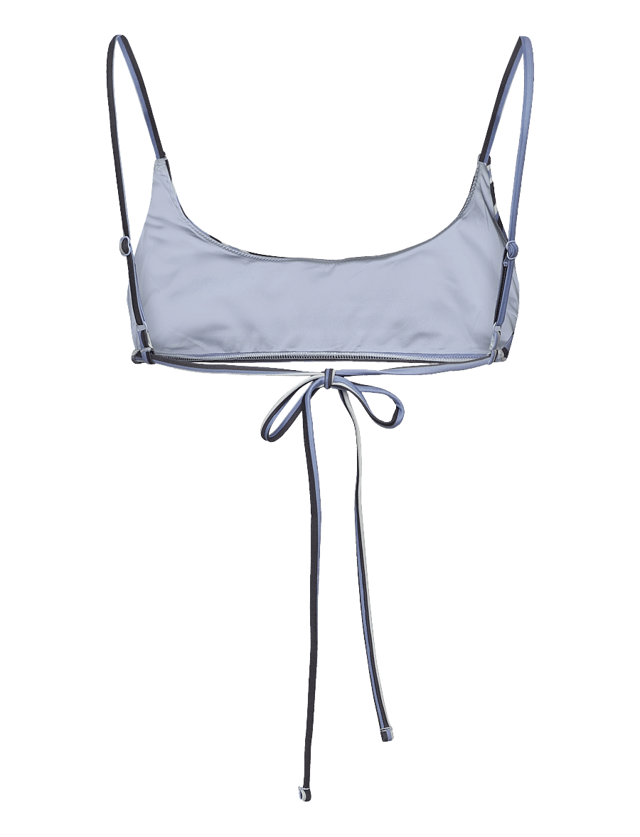 Monki - Bikini tie top - bandeau-bikiinid - blue medium - 1