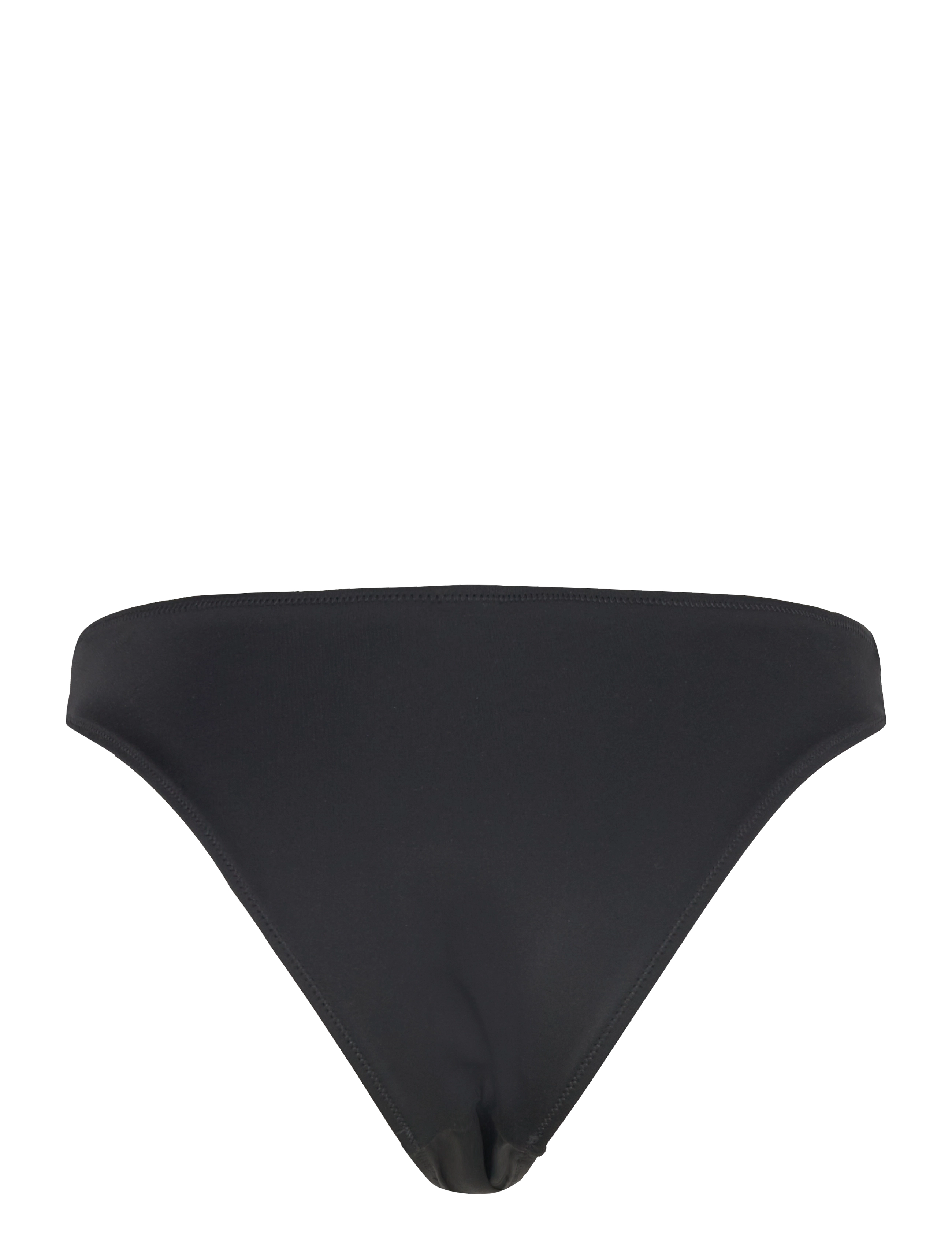 Monki - Scooped High-Cut Bikini Bottoms - brazilian bikiniai - black dark - 1