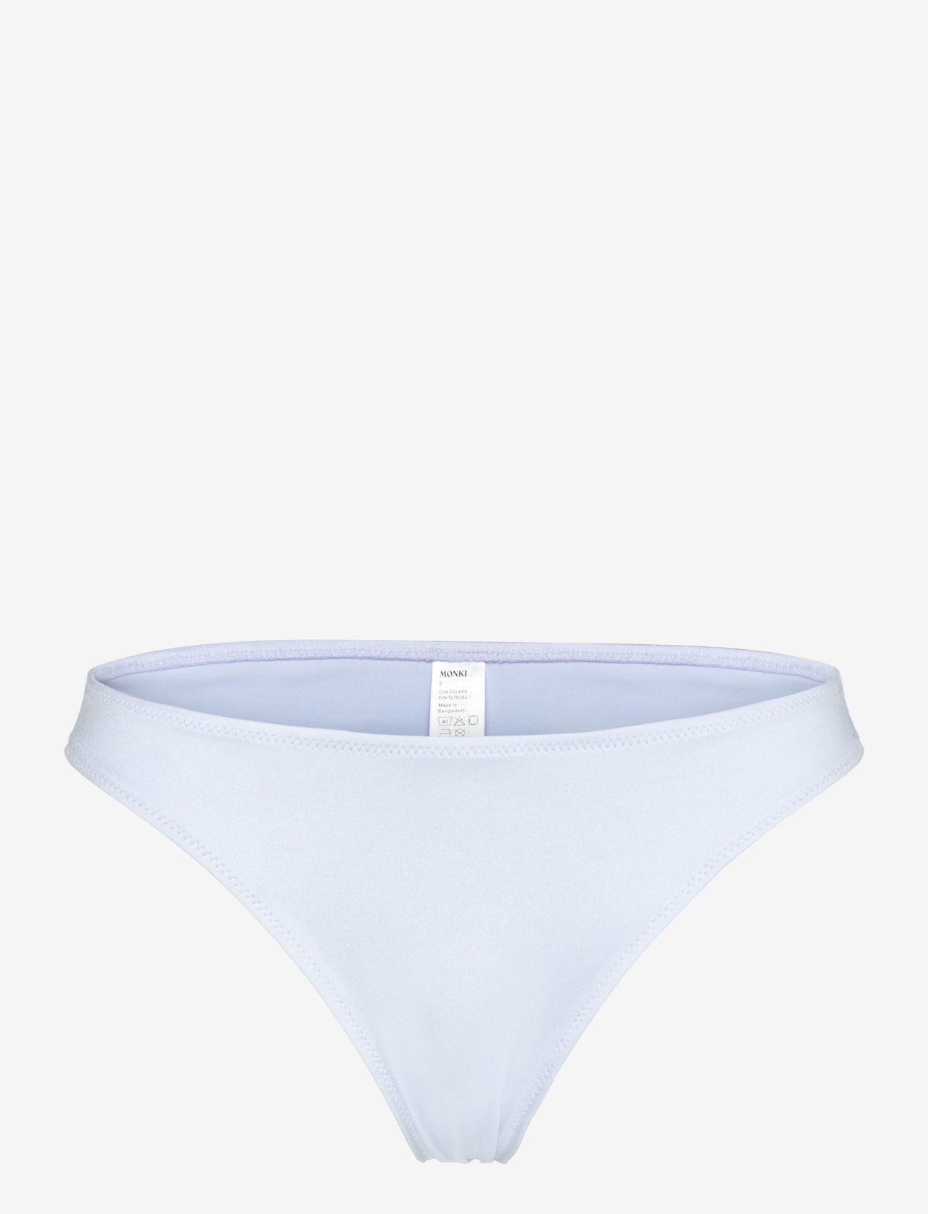 Monki - Scooped High-Cut Bikini Bottoms - brazilian bikiinid - blue light - 0