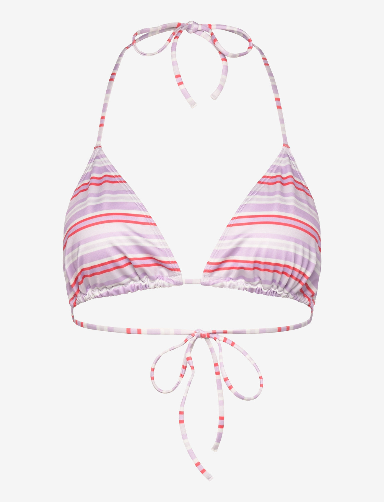Monki - Printed Halter Triangle Bikini Top - triangelformad bikinis - grey dusty light - 0