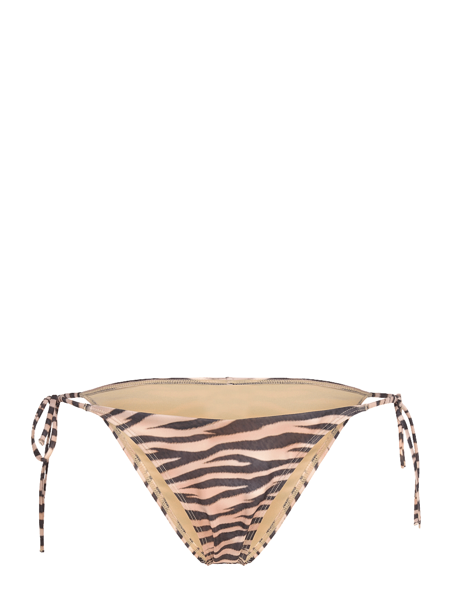 Monki - Strappy Printed Bikini Bottoms - küljelt seotavad bikiinid - beige medium dusty - 0