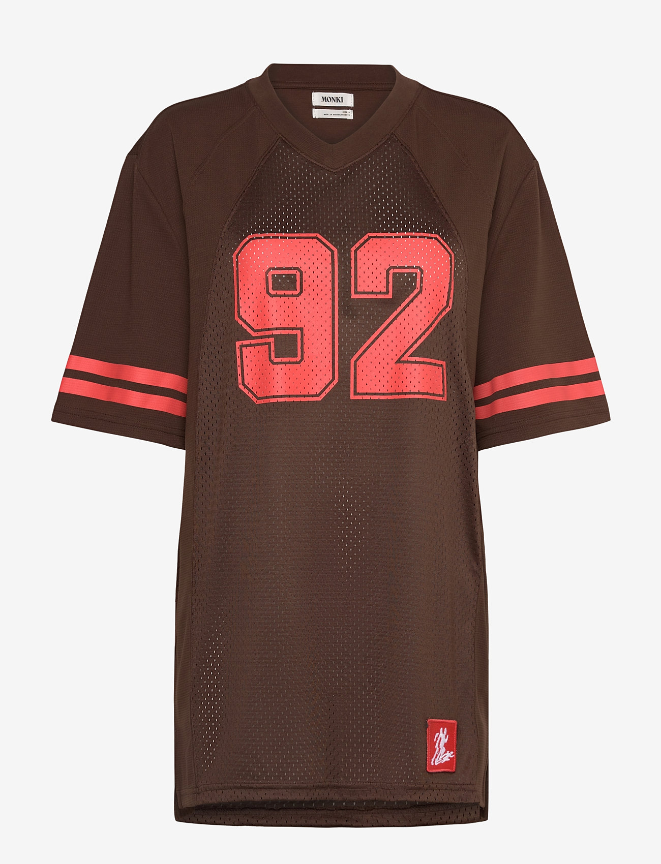 Monki - Tee dress - t-shirtklänningar - brown dark - 0