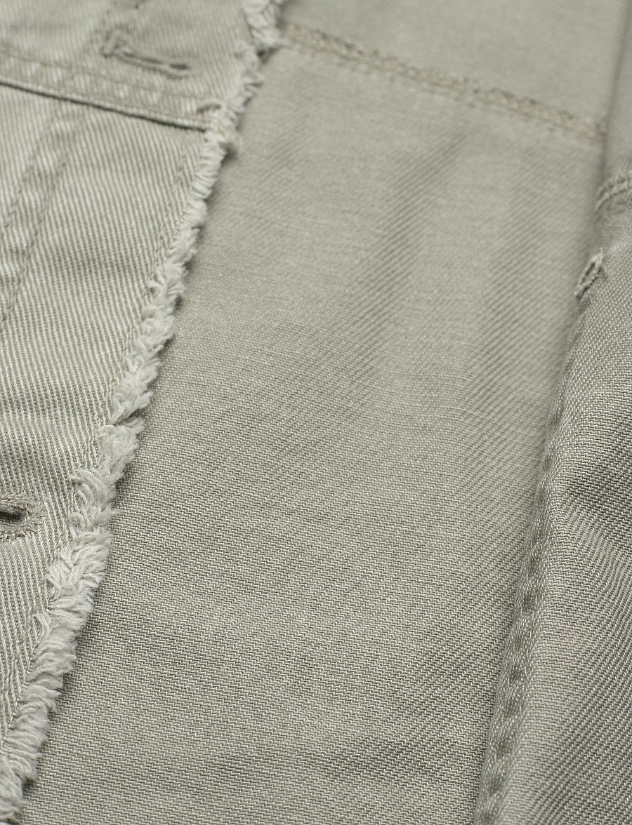 Monki - Cropped Boxy Twill Jacket - frühlingsjacken - khaki green medium dusty - 4