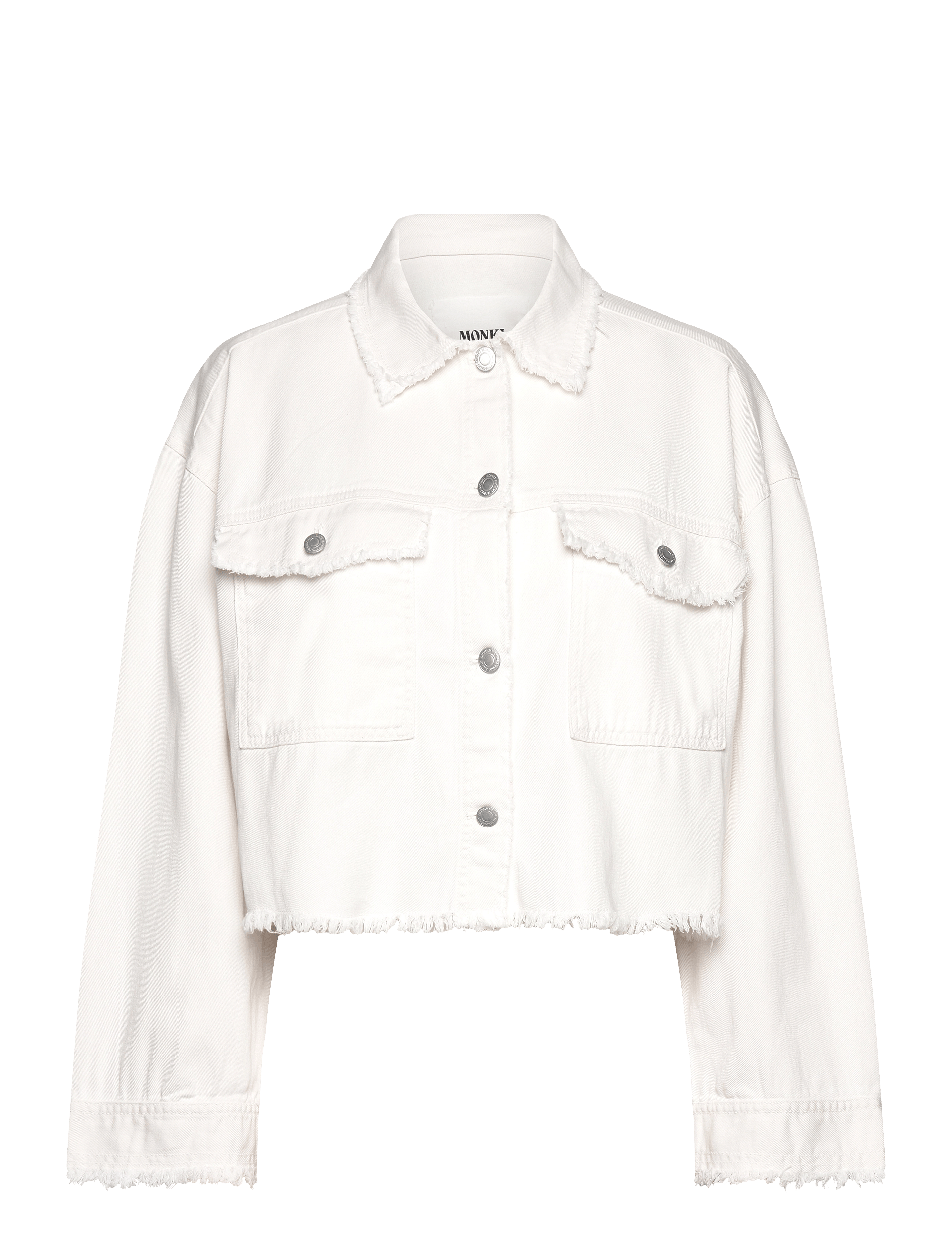 Monki Cropped Boxy Twill Jacket