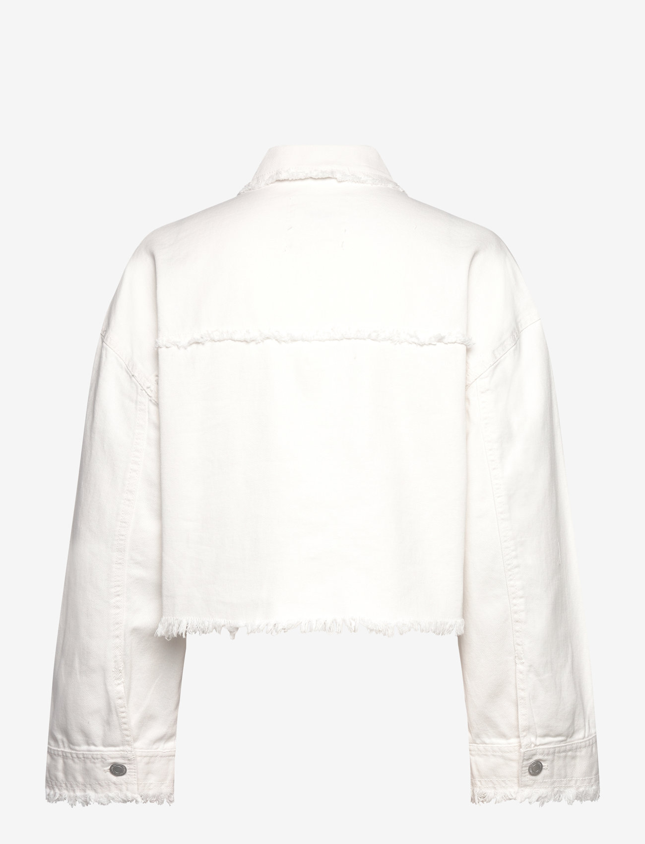 Monki - Cropped Boxy Twill Jacket - herbstjacken - white light - 1