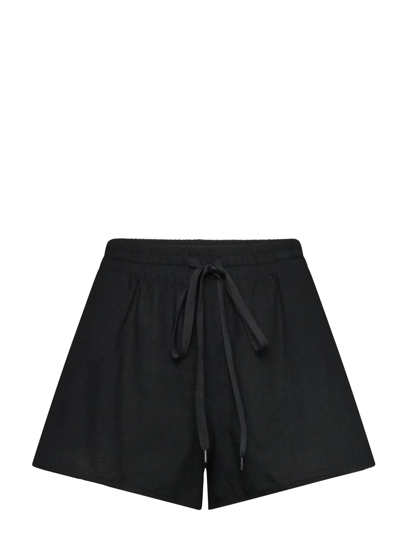 Monki Linen Shorts, XS, Black, Shorts > Afslappede Shorts, Dame