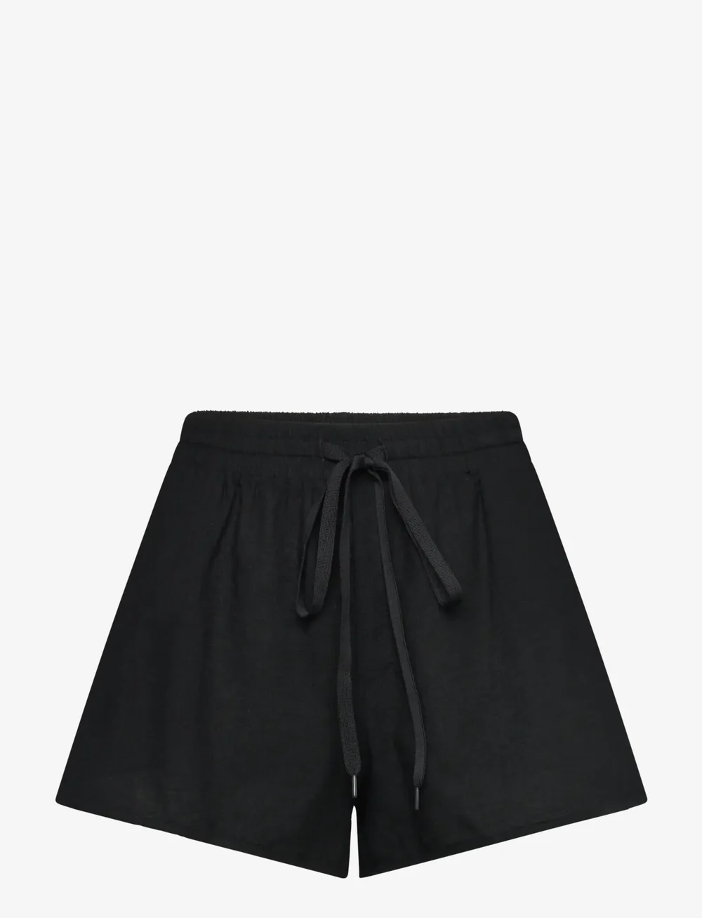 Monki - Linen shorts - linased lühikesed püksid - black dark - 0