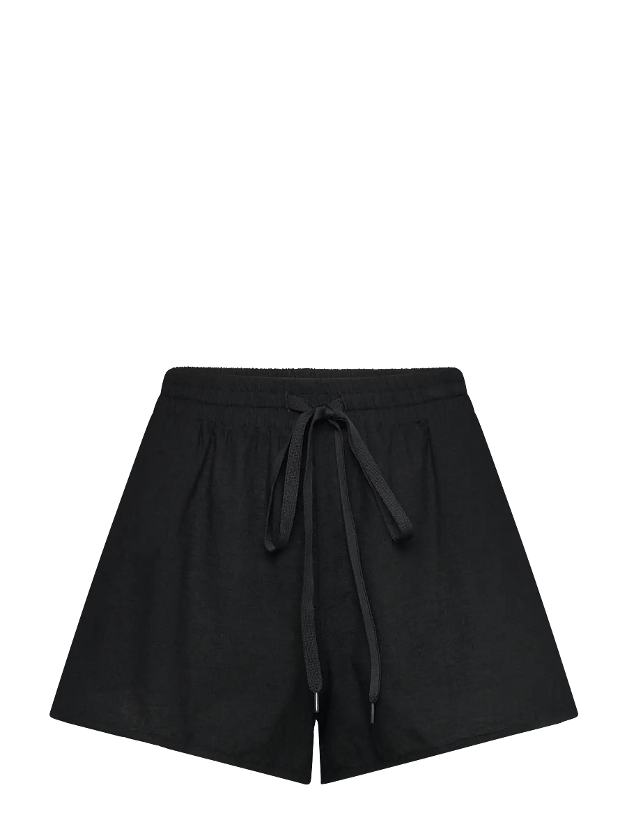 Monki - Linen shorts - linen shorts - black dark - 0