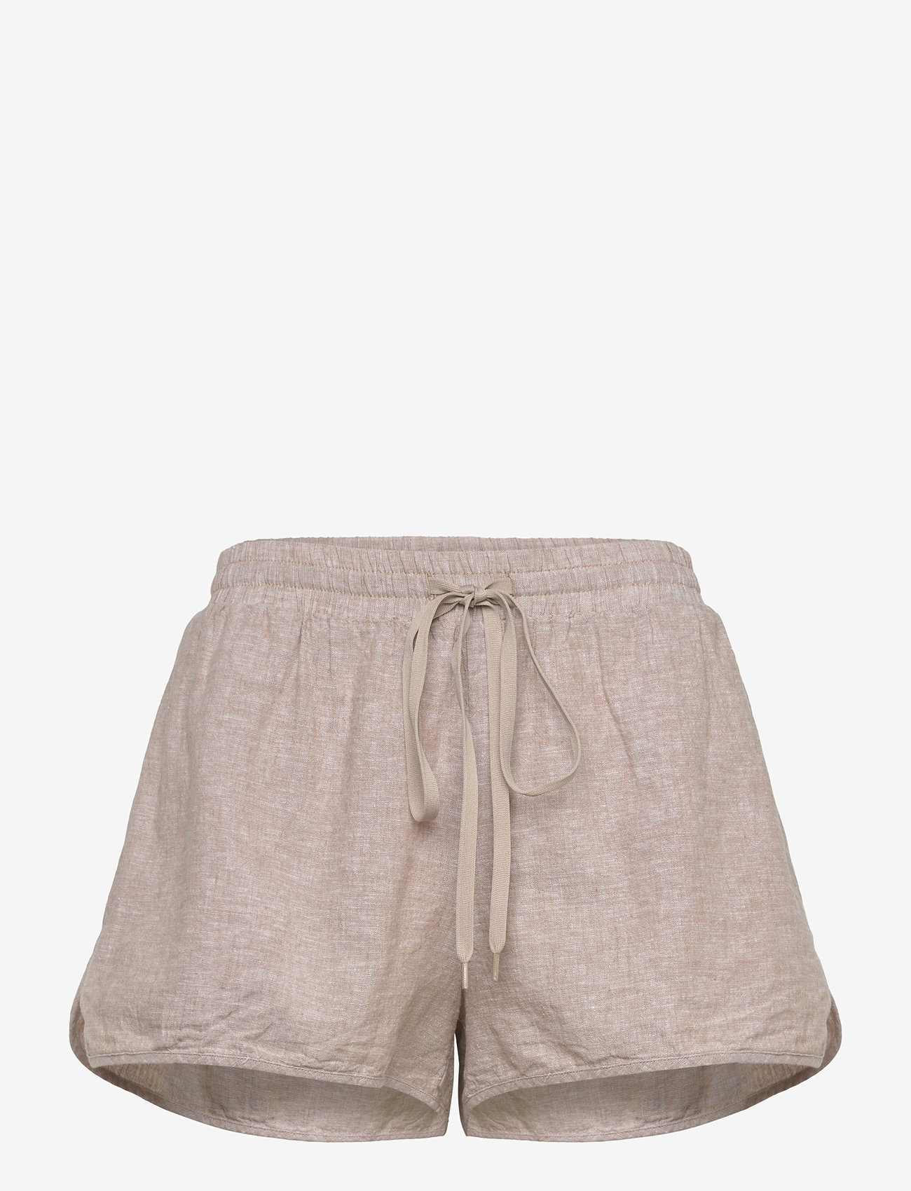 Monki - Linen shorts - linneshorts - mole dusty light - 0