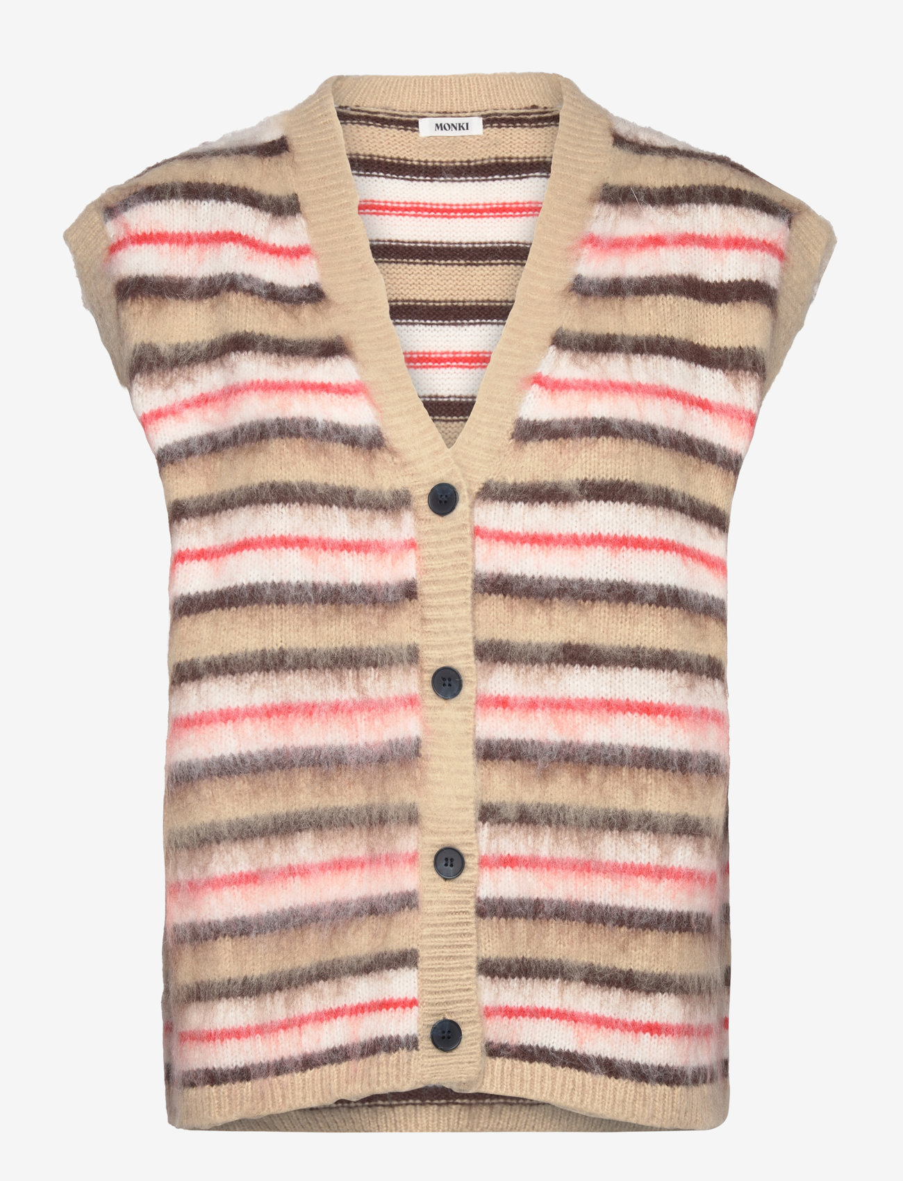 Monki - Knitted vest - stickade västar - beige medium dusty - 0