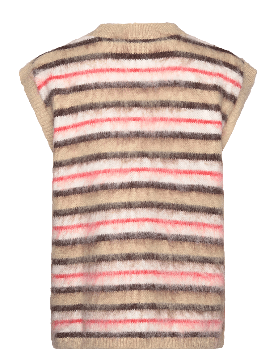 Monki - Knitted vest - kootud vestid - beige medium dusty - 1