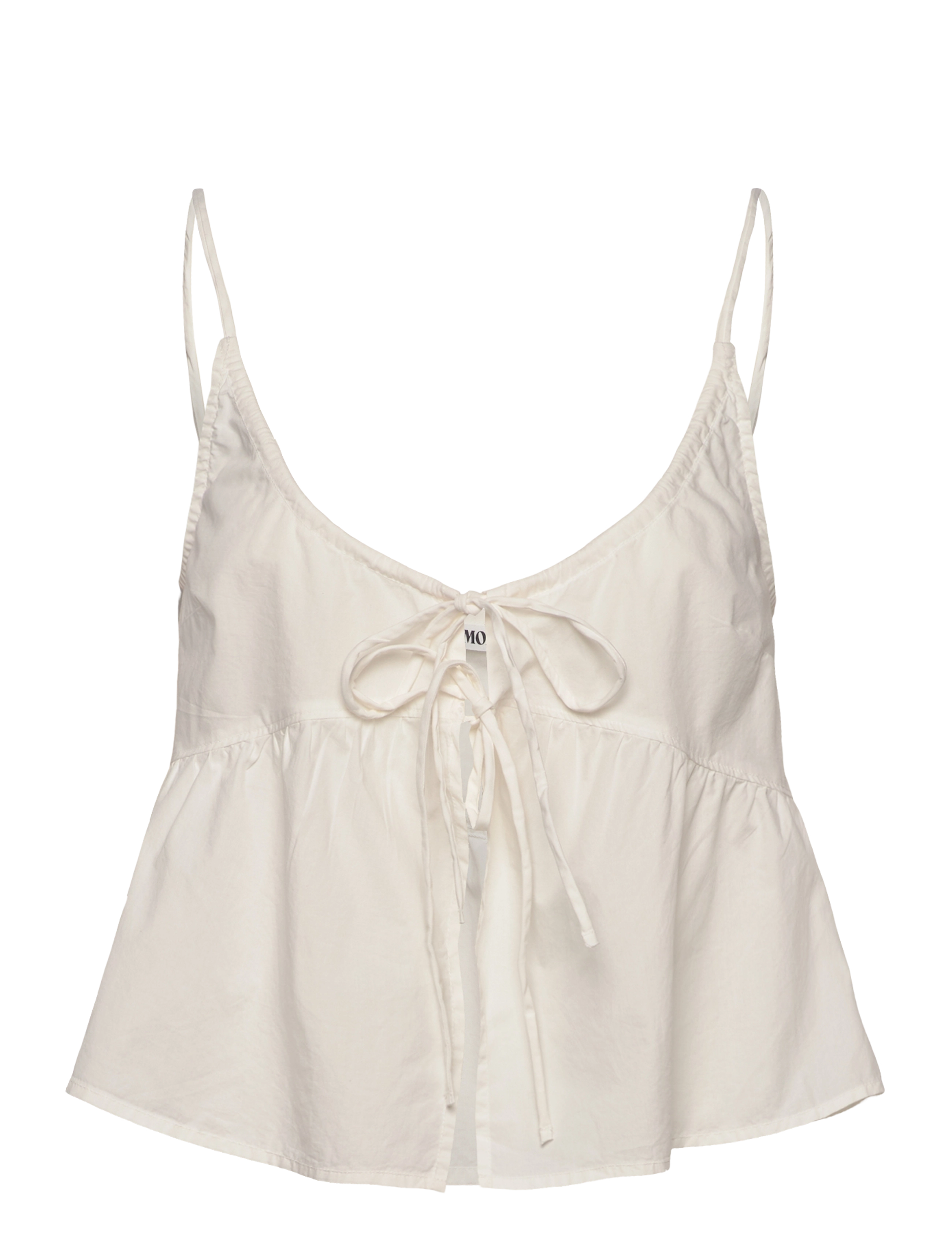 Monki Cotton Poplin Tie-Front Pyjama Top, M, Night & Loungewear, Weiß - Pyjamas, Frauen