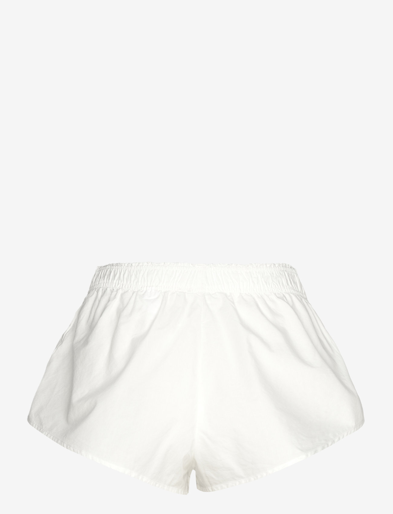 Monki - Mid-Rise Cotton Poplin Pyjama Shorts - lühikesed vabaajapüksid - white light - 1