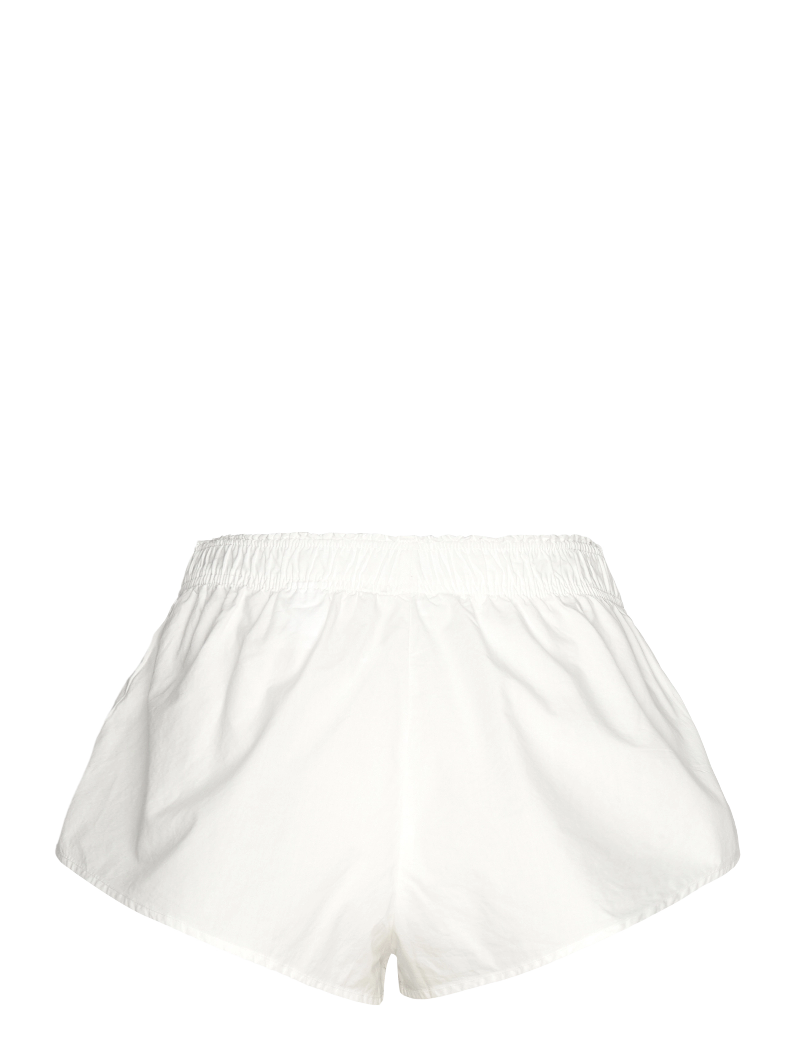 Monki - Mid-Rise Cotton Poplin Pyjama Shorts - lühikesed vabaajapüksid - white light - 1