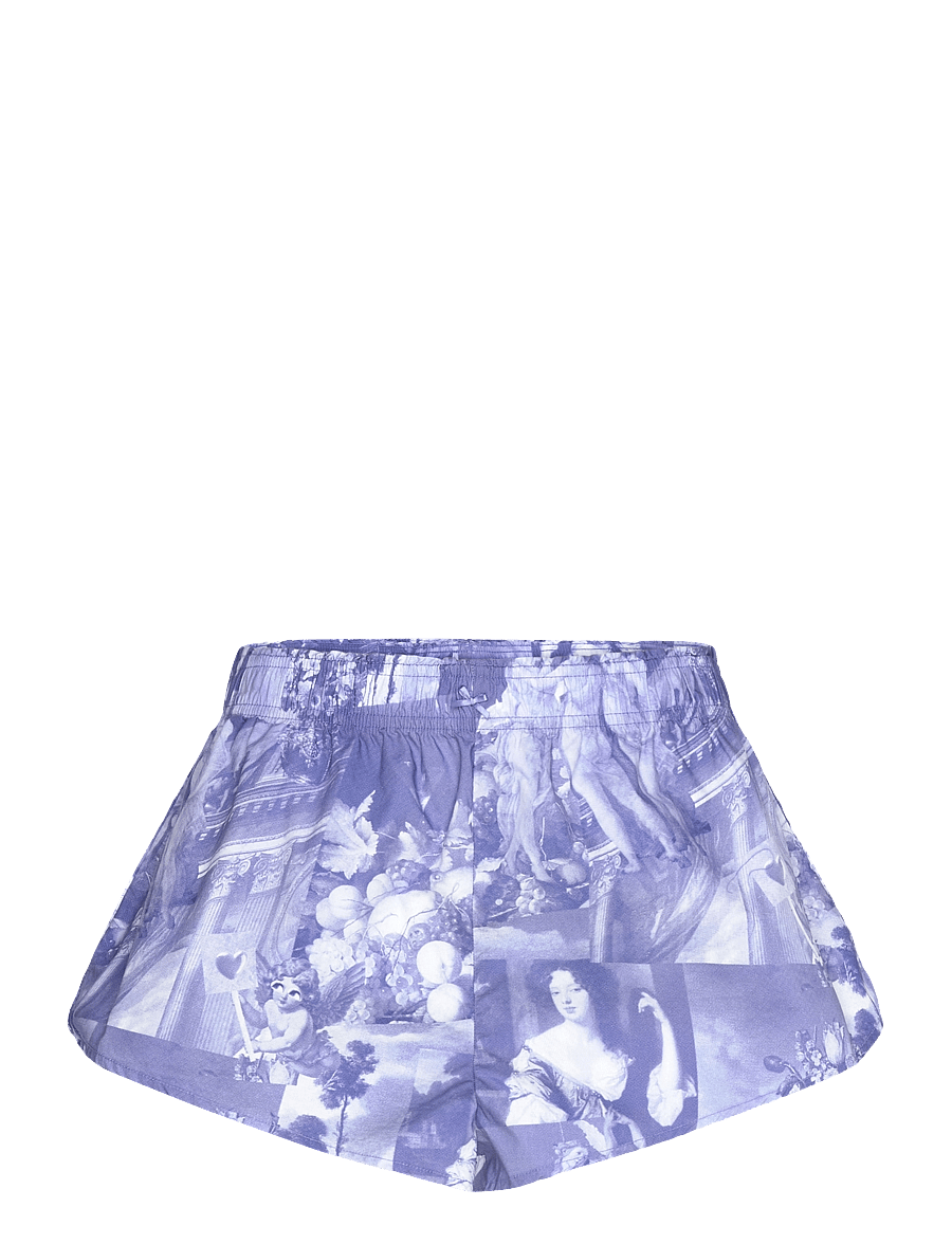 Monki - Pyjamas poplin shorts - casual shorts - blue dark - 0