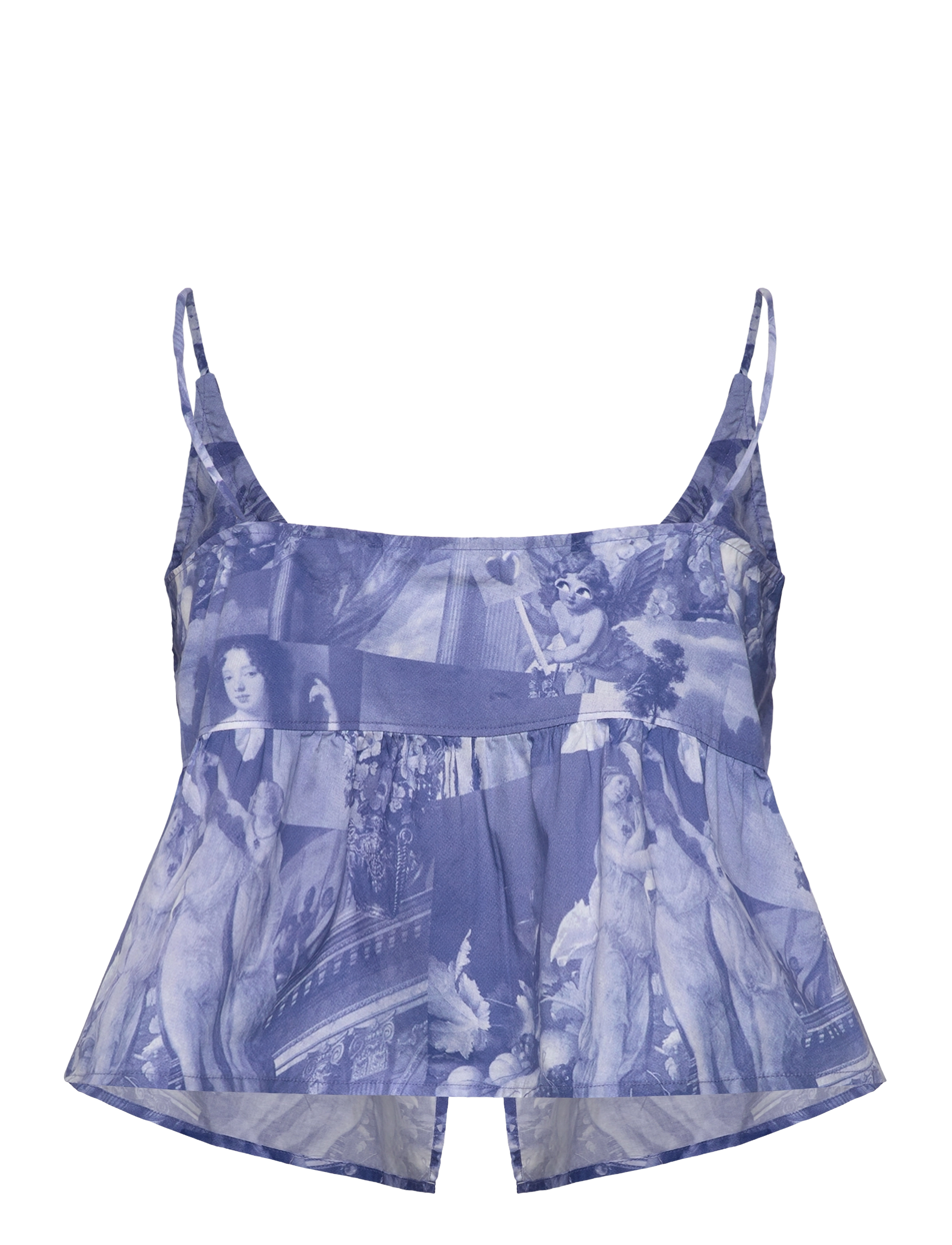 Monki - Poplin top - topid ja varrukateta alussärgid - blue dark - 1