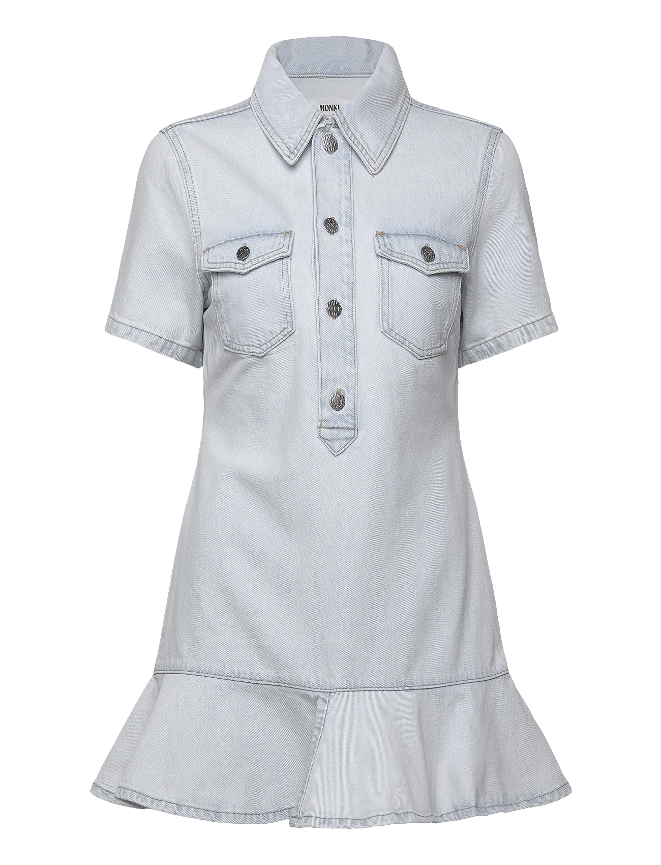 monki denim dress Monki denim overall mini dress in blue wash