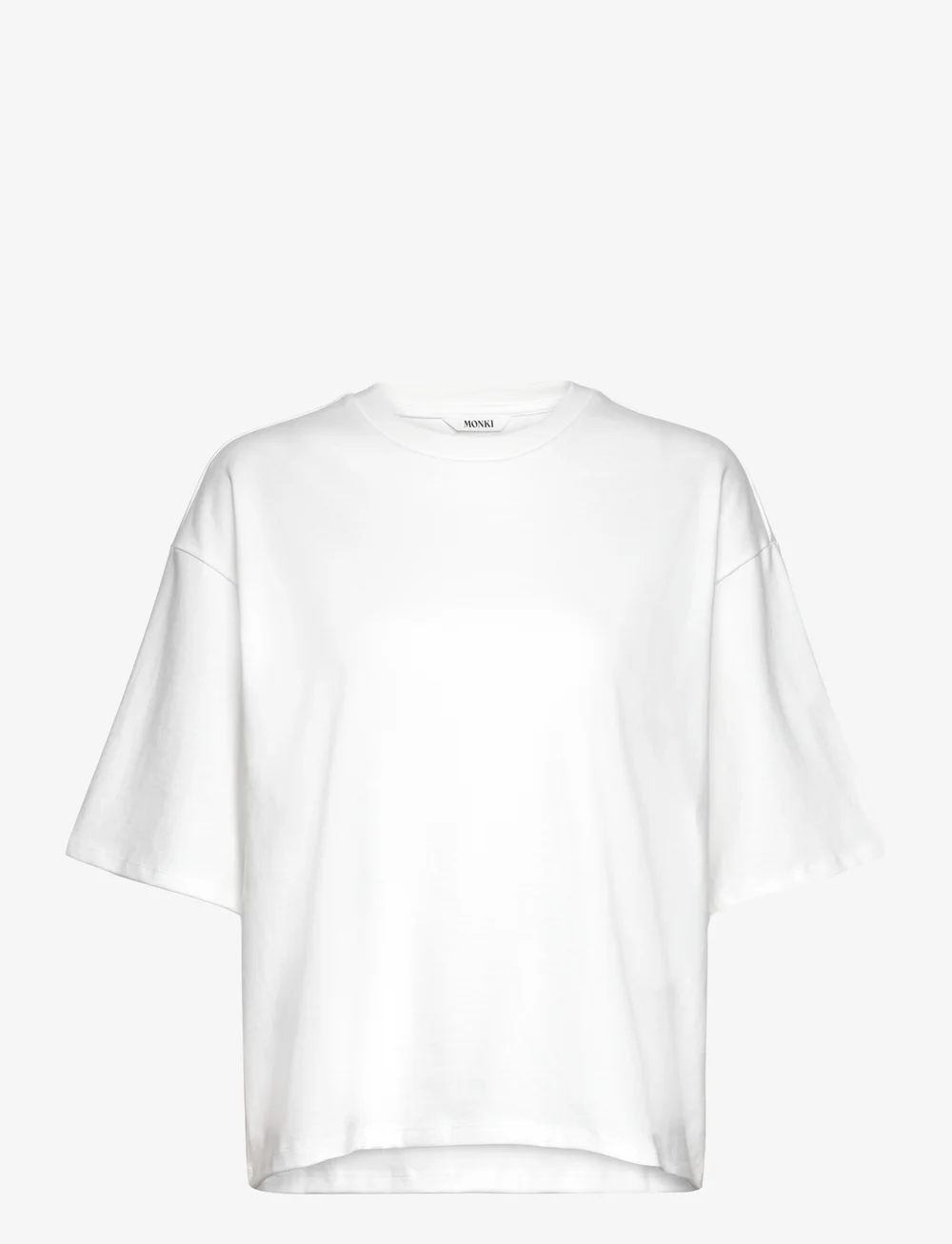 Monki - Boxy heavy weight tee - t-särgid - white light - 0