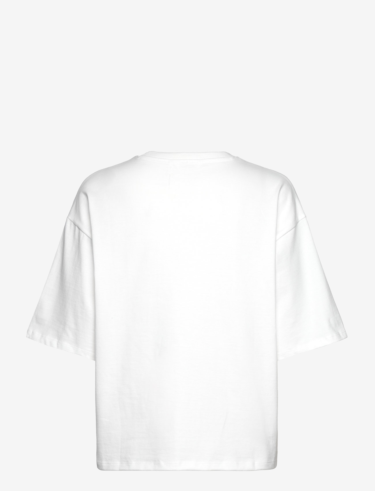 Monki - Boxy heavy weight tee - t-shirts - white light - 1