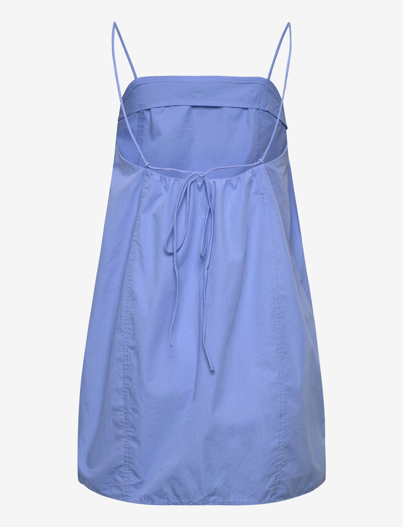 Monki - Tie-Back Twill Mini Dress - konfirmation - blue medium - 1