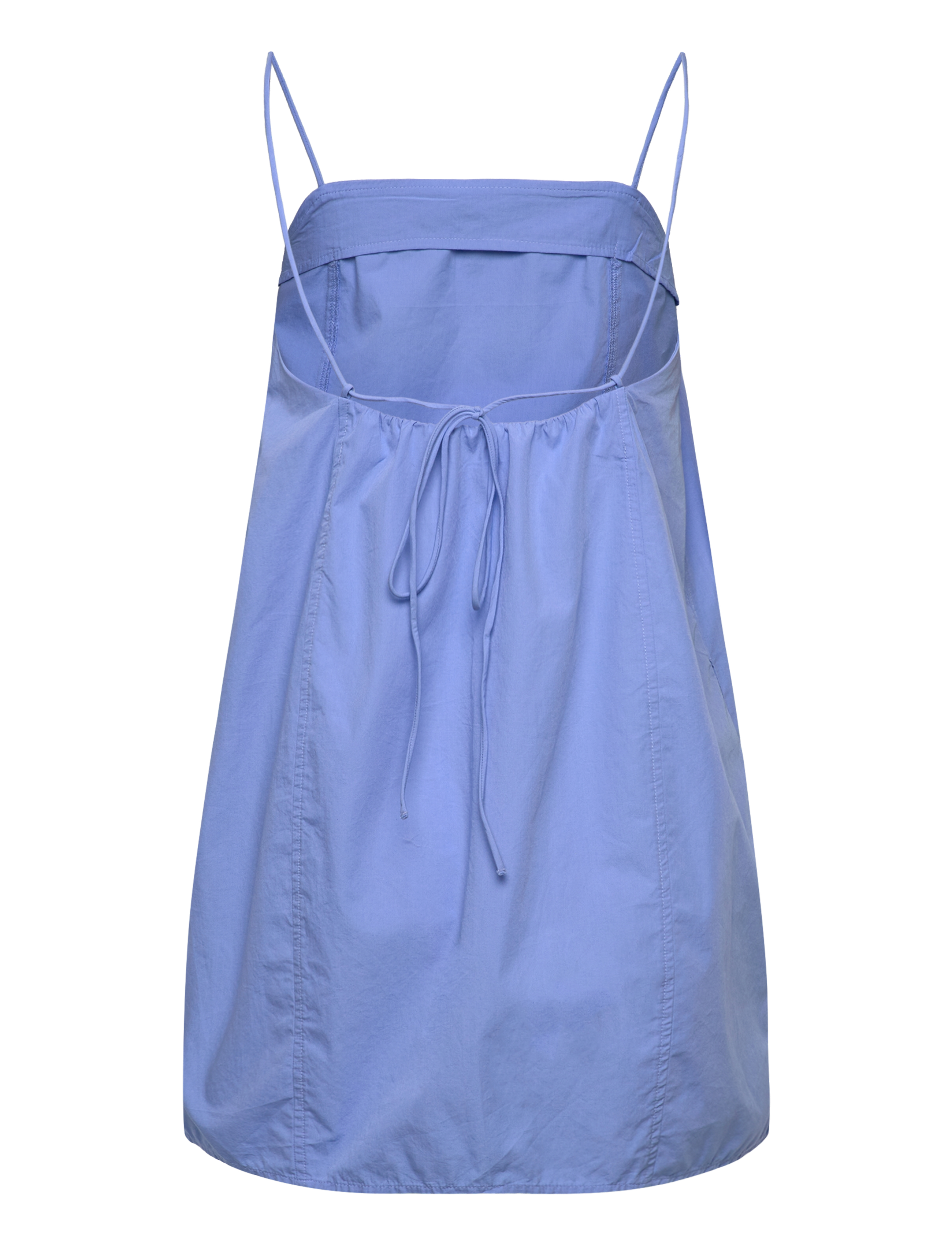 Monki - Tie-Back Twill Mini Dress - konfirmation - blue medium - 1