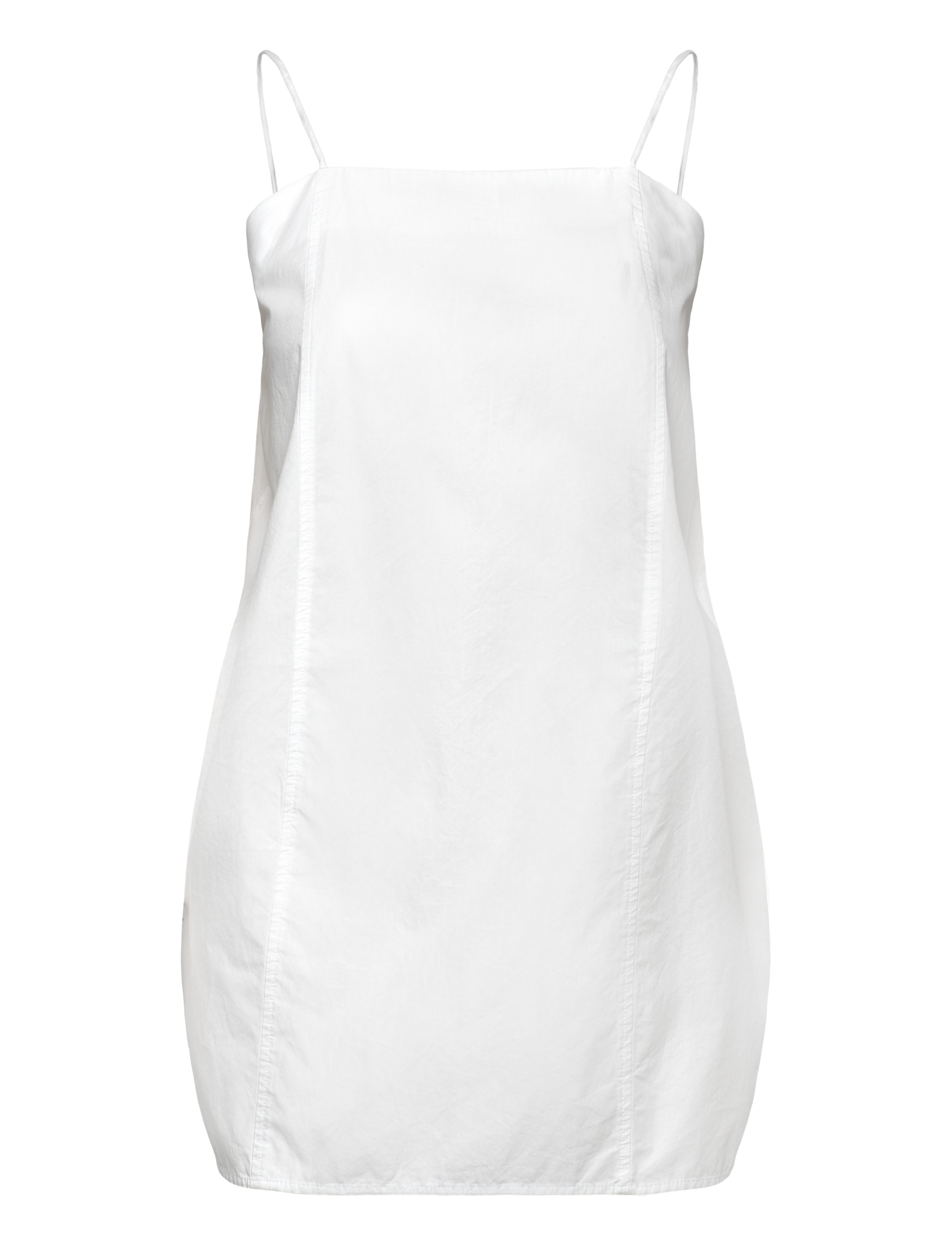 Monki Tie-Back Twill Mini Dress, S, White, Kjoler > Kort Kjole, Dame