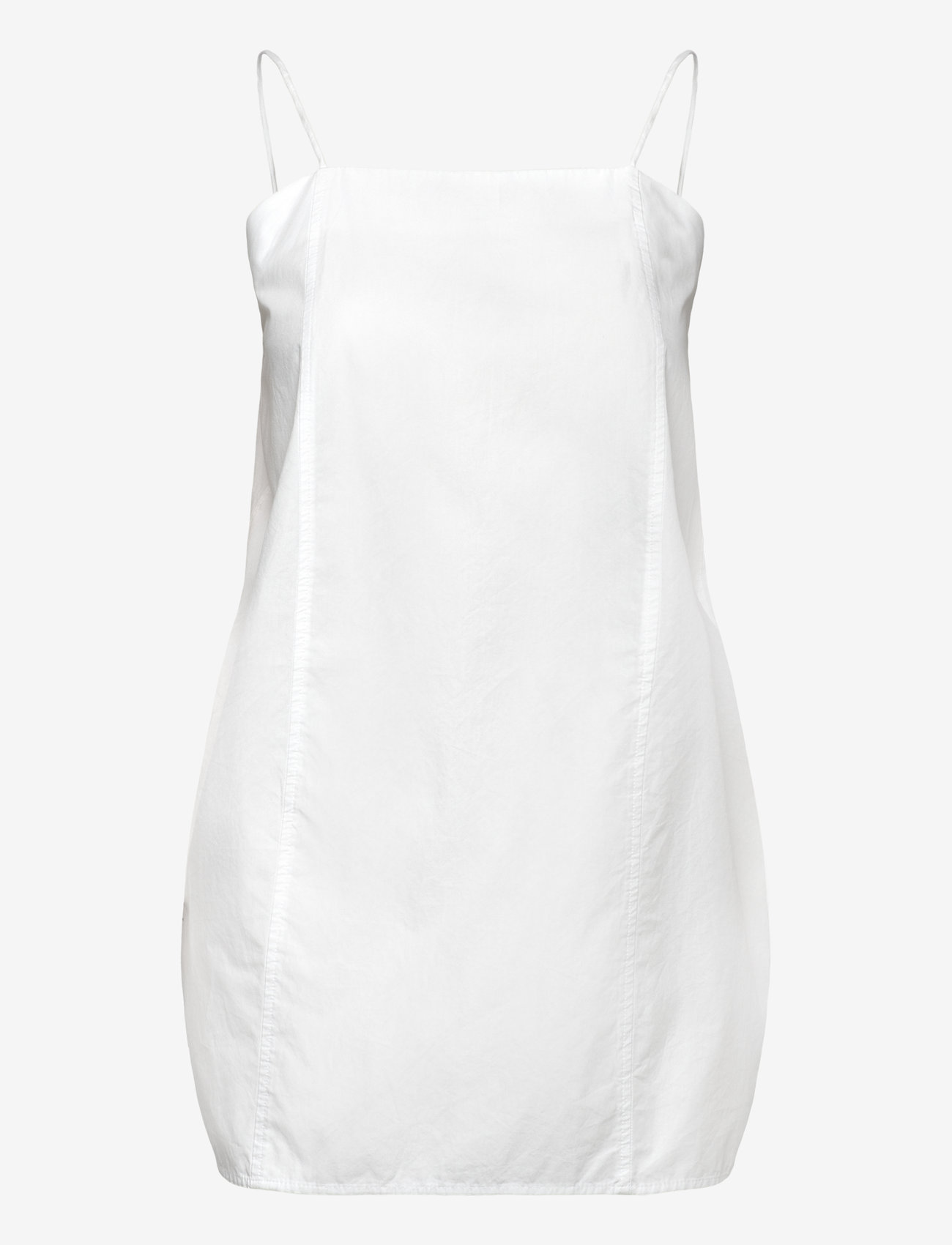 Monki - Tie-Back Twill Mini Dress - konfirmationstøj - white light - 0