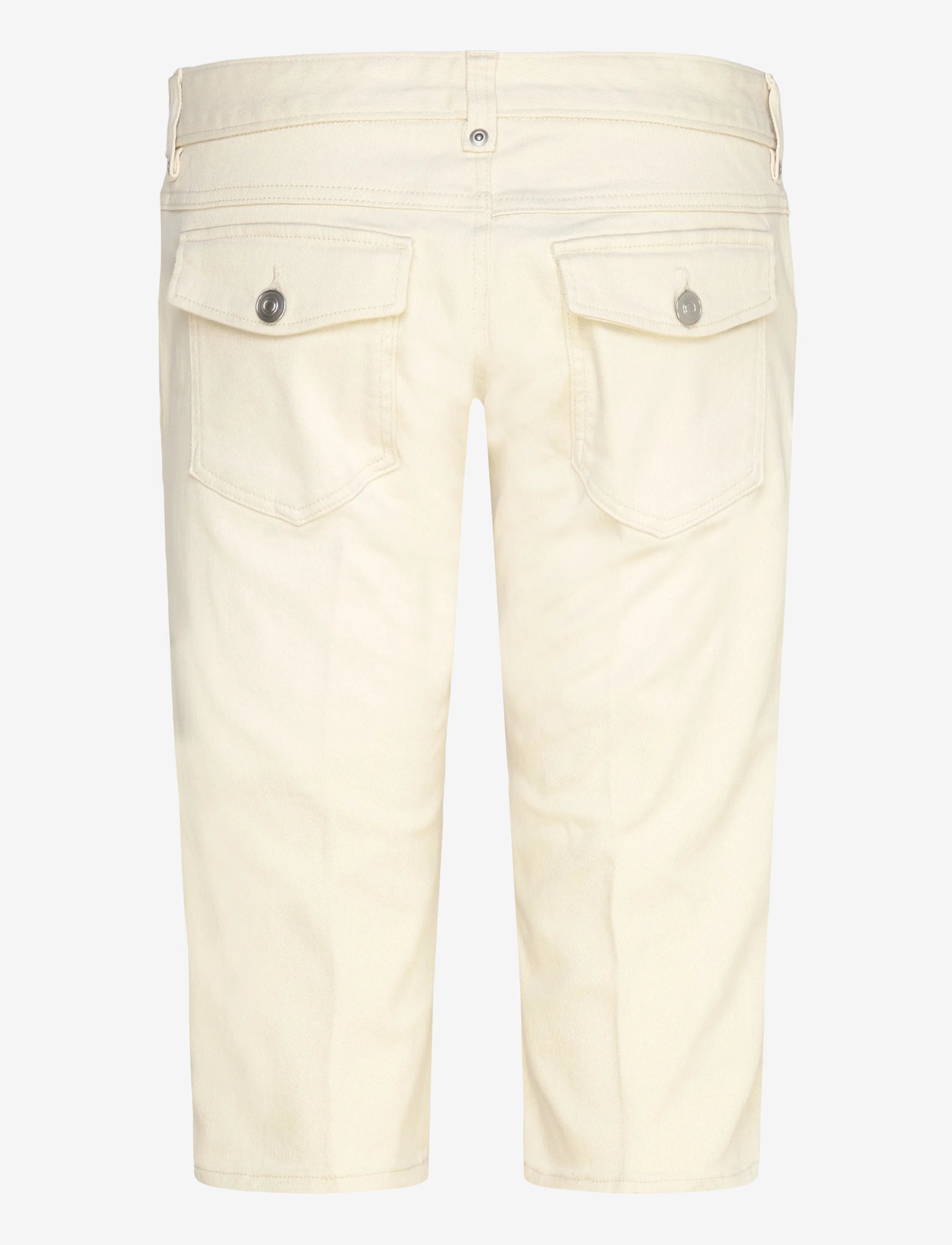 Monki - Ultra Low Rise Capri Trousers - capri pants - white dusty light - 1