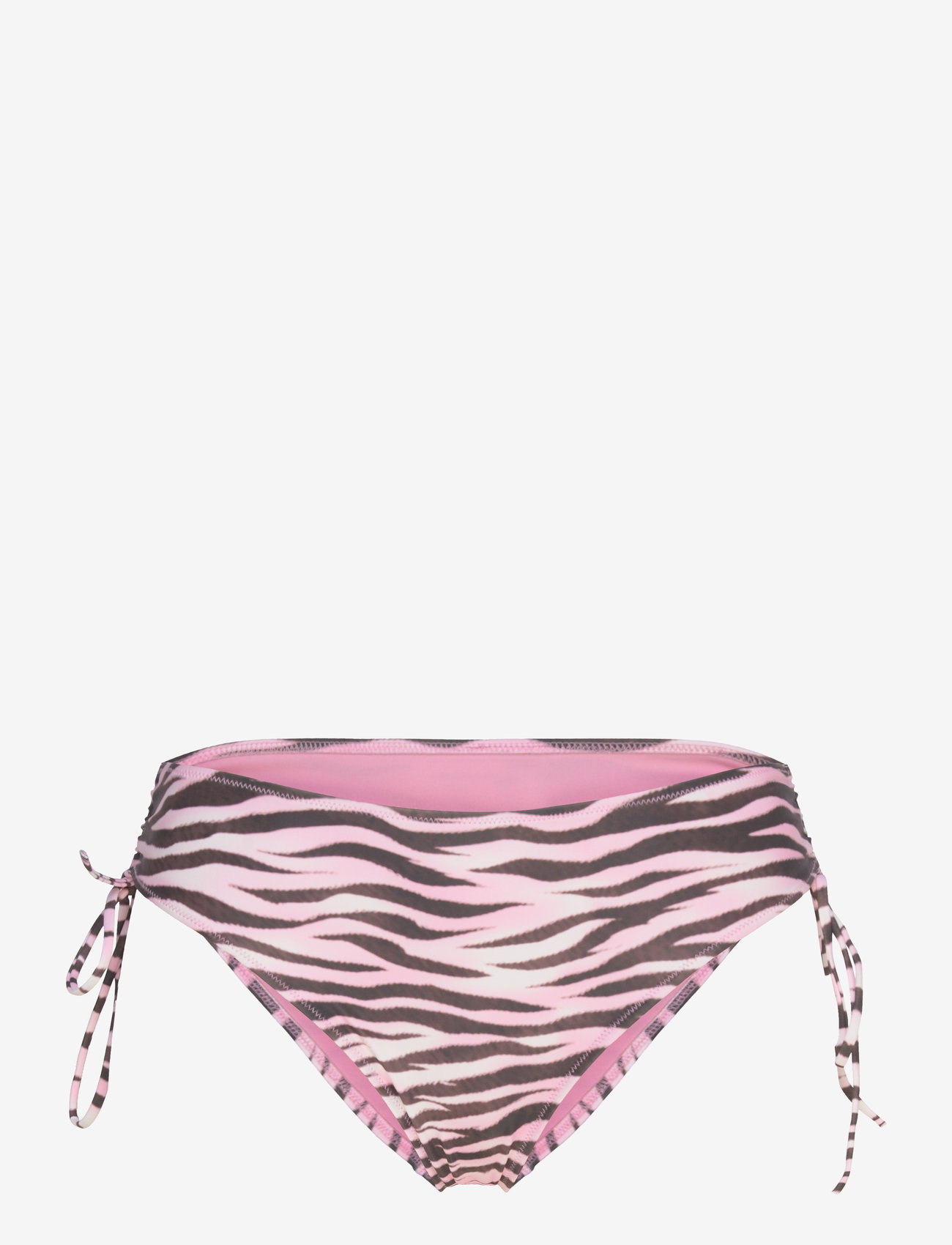Monki - Printed Tie-Side Bikini Bottoms - bikinis mit seitenbändern - pink medium dusty - 0