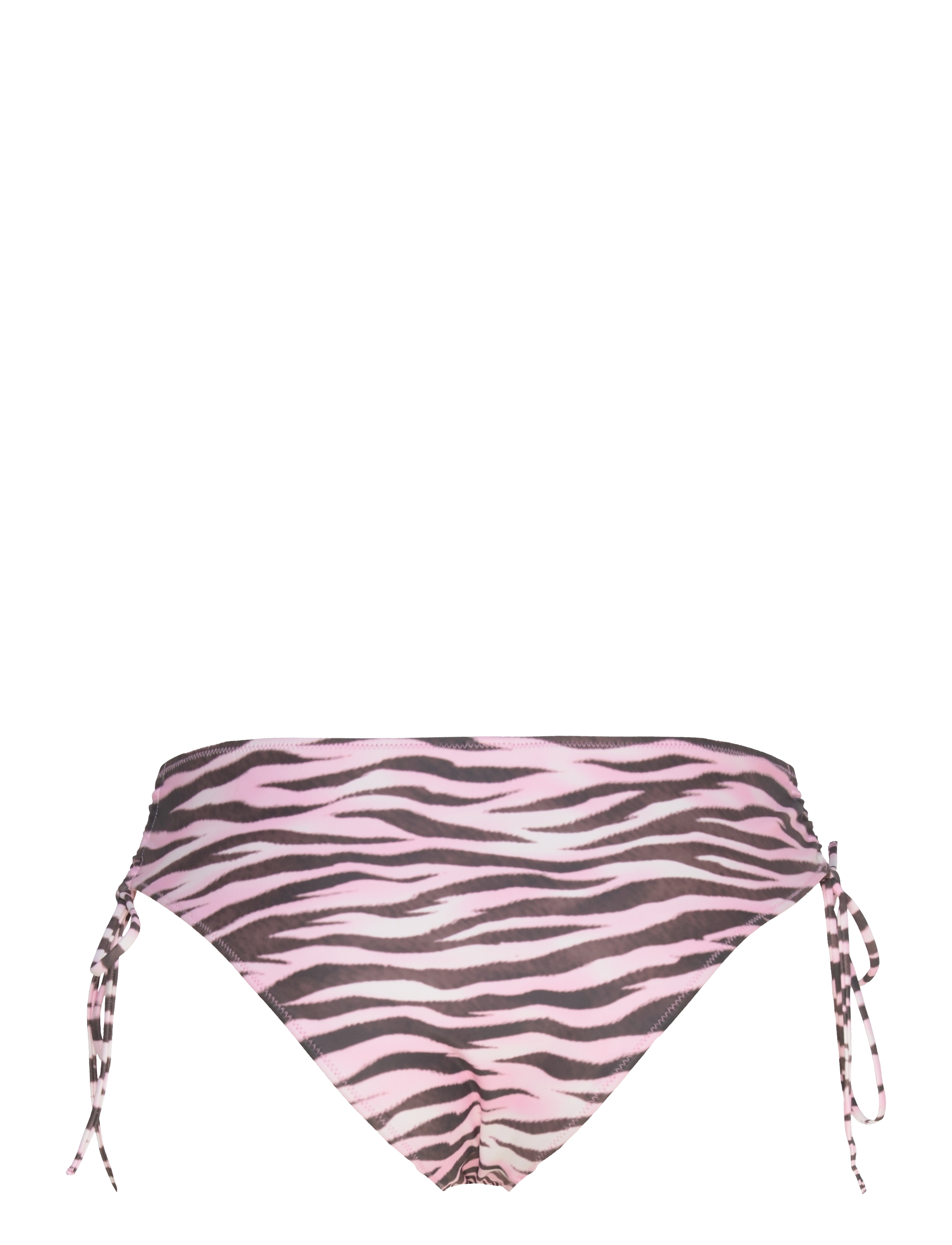 Monki - Printed Tie-Side Bikini Bottoms - side tie bikinis - pink medium dusty - 1