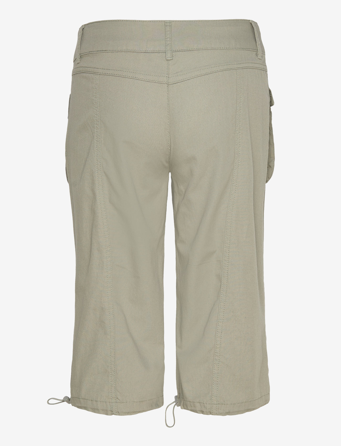 Monki - Soft capri - caprihose - khaki green medium dusty - 1