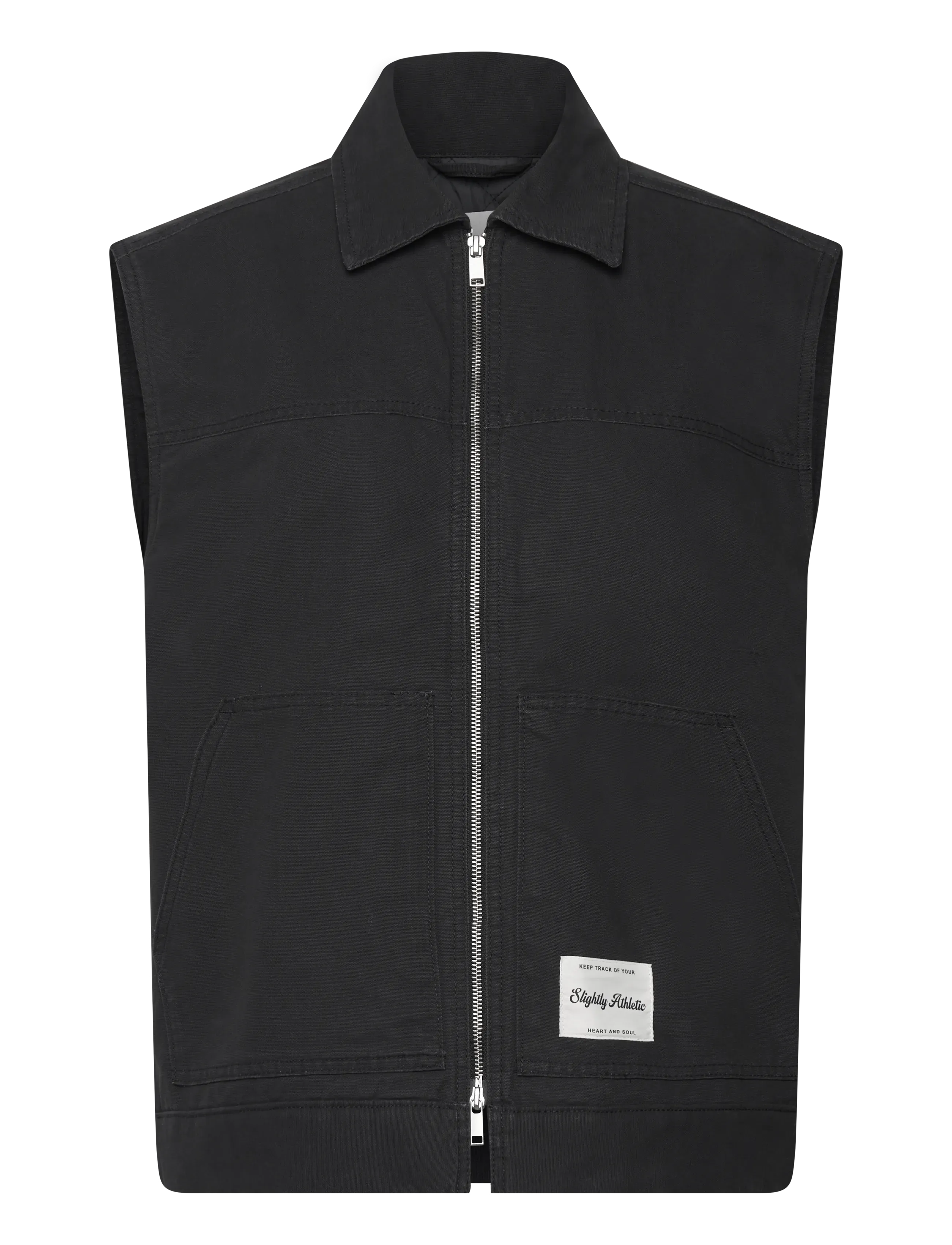 Monki Oversized Vest, S, Black, Veste > Vatterede Veste, Dame