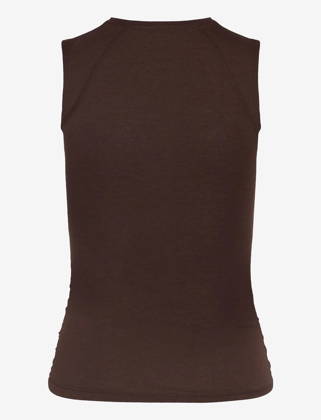 Monki - Rushed side top - linnen - brown dark - 1