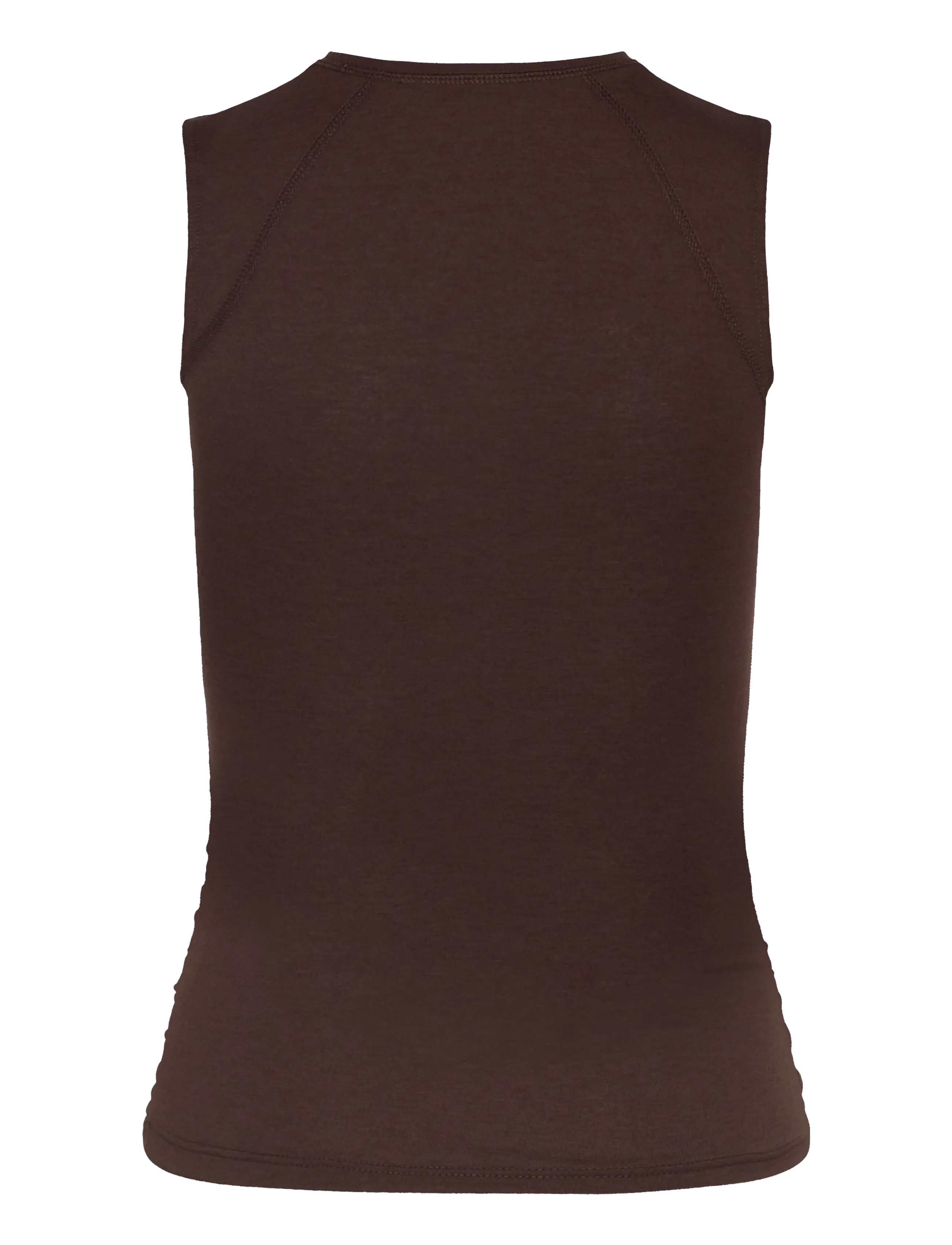 Monki - Rushed side top - Ärmellose tops - brown dark - 1