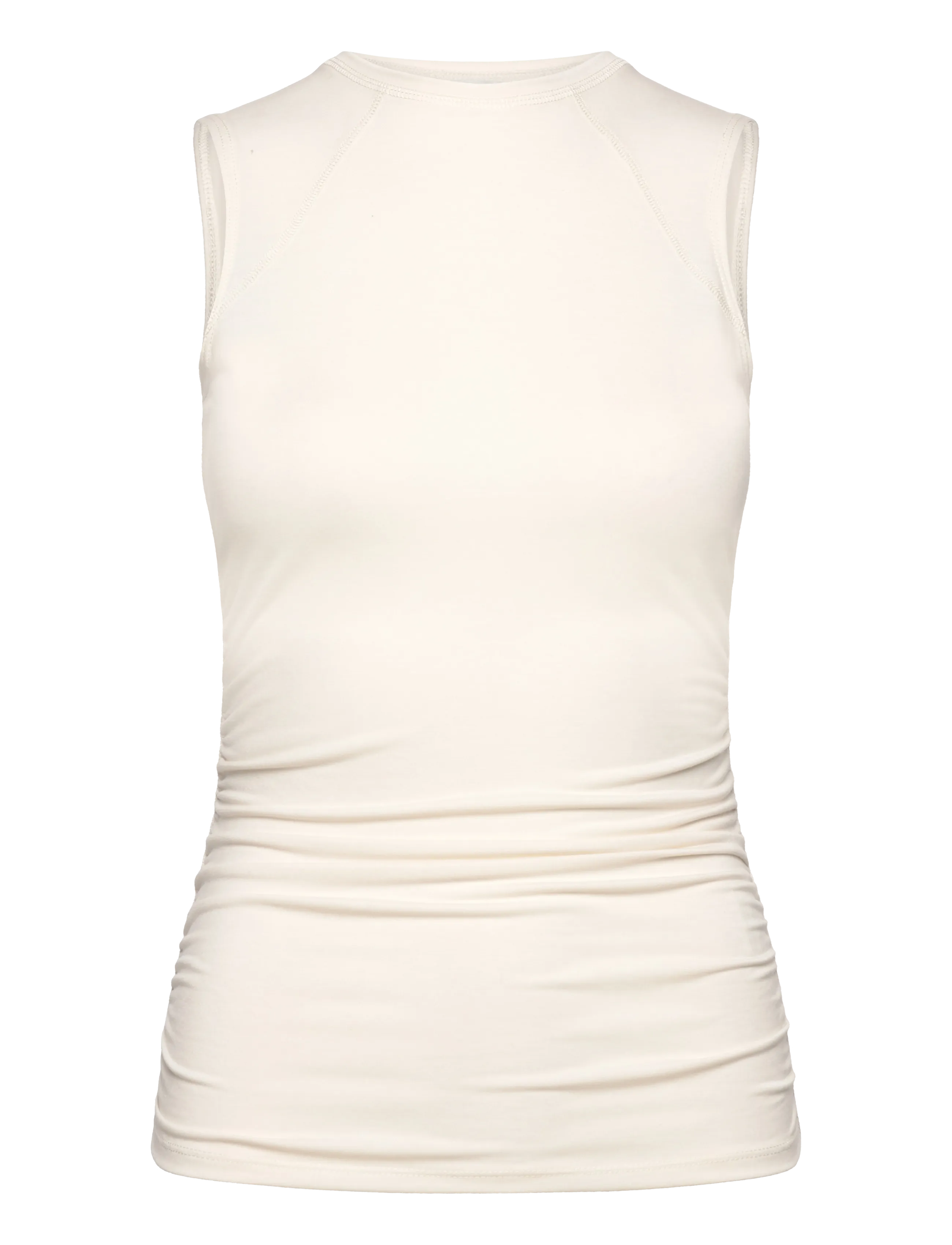 Monki Rushed side top - Jõulukingid - WHITE LIGHT / white